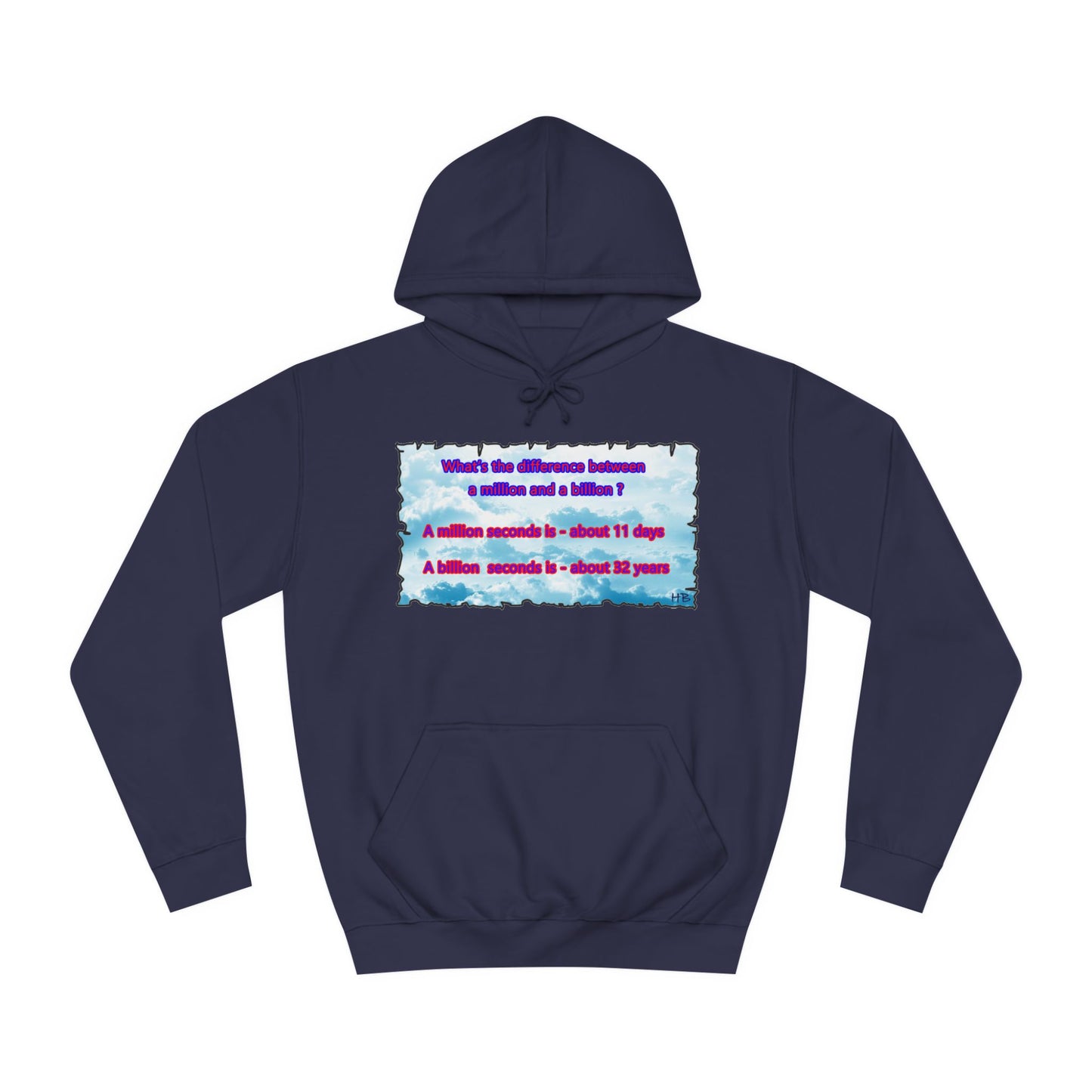Get Yours Now -- Difference between million and billion calculated in seconds (Hoodie - Cozy and Durable)