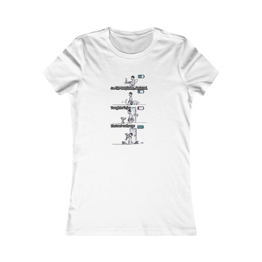 Life's Canvas Daily Energies Unleashed; Day in, Day Out From Office to Home using Threads of Resilience (Women - Premium Cotton Tee)