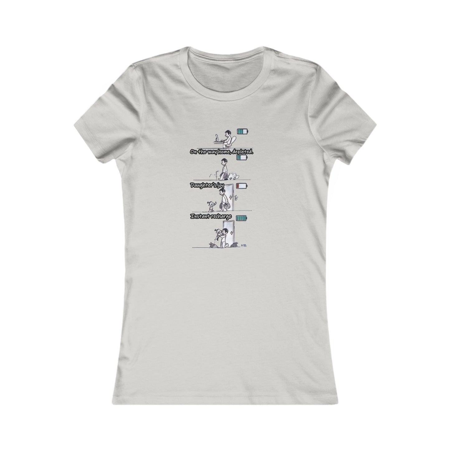 Life's Canvas Daily Energies Unleashed; Day in, Day Out From Office to Home using Threads of Resilience (Women - Premium Cotton Tee)