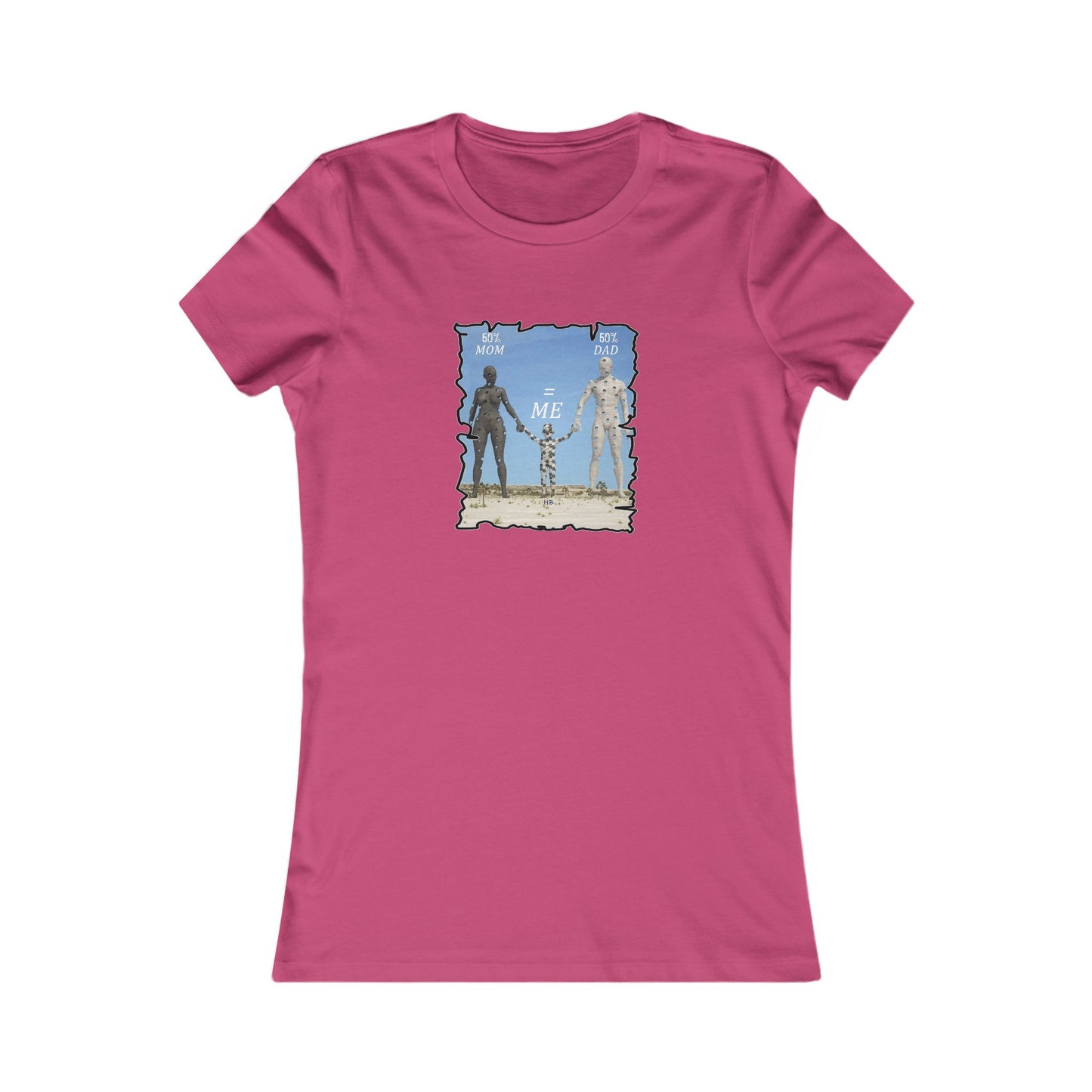 Genetic Family Equation Parental Puzzle (Women - Premium Cotton Tee)