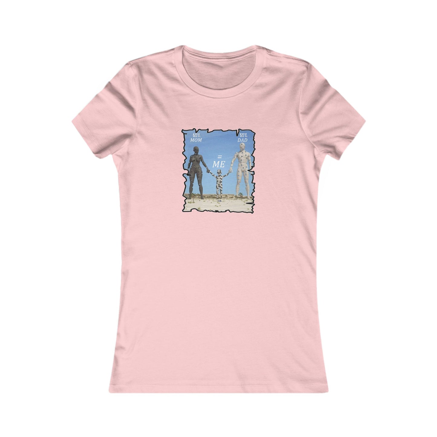 Genetic Family Equation Parental Puzzle (Women - Premium Cotton Tee)