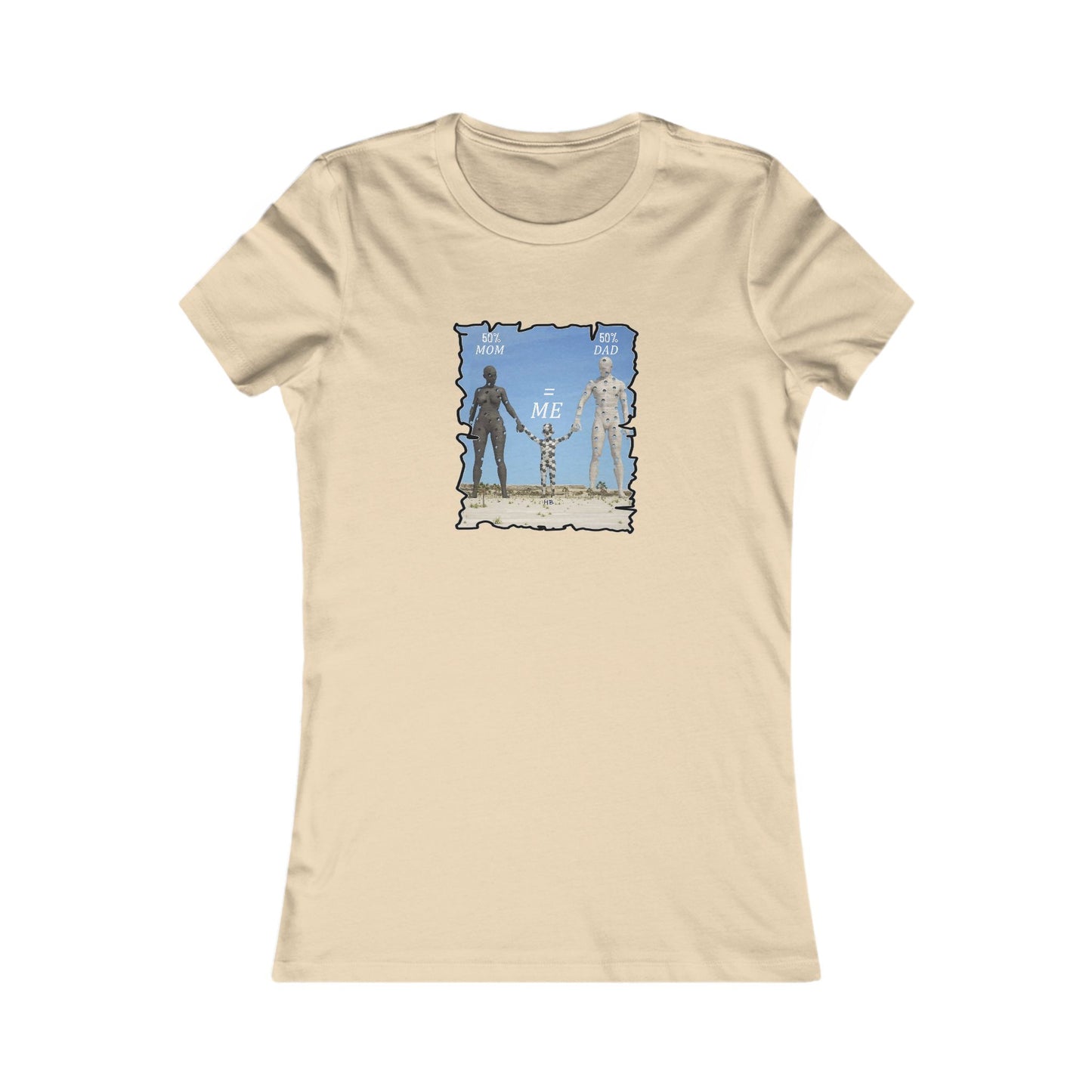 Genetic Family Equation Parental Puzzle (Women - Premium Cotton Tee)