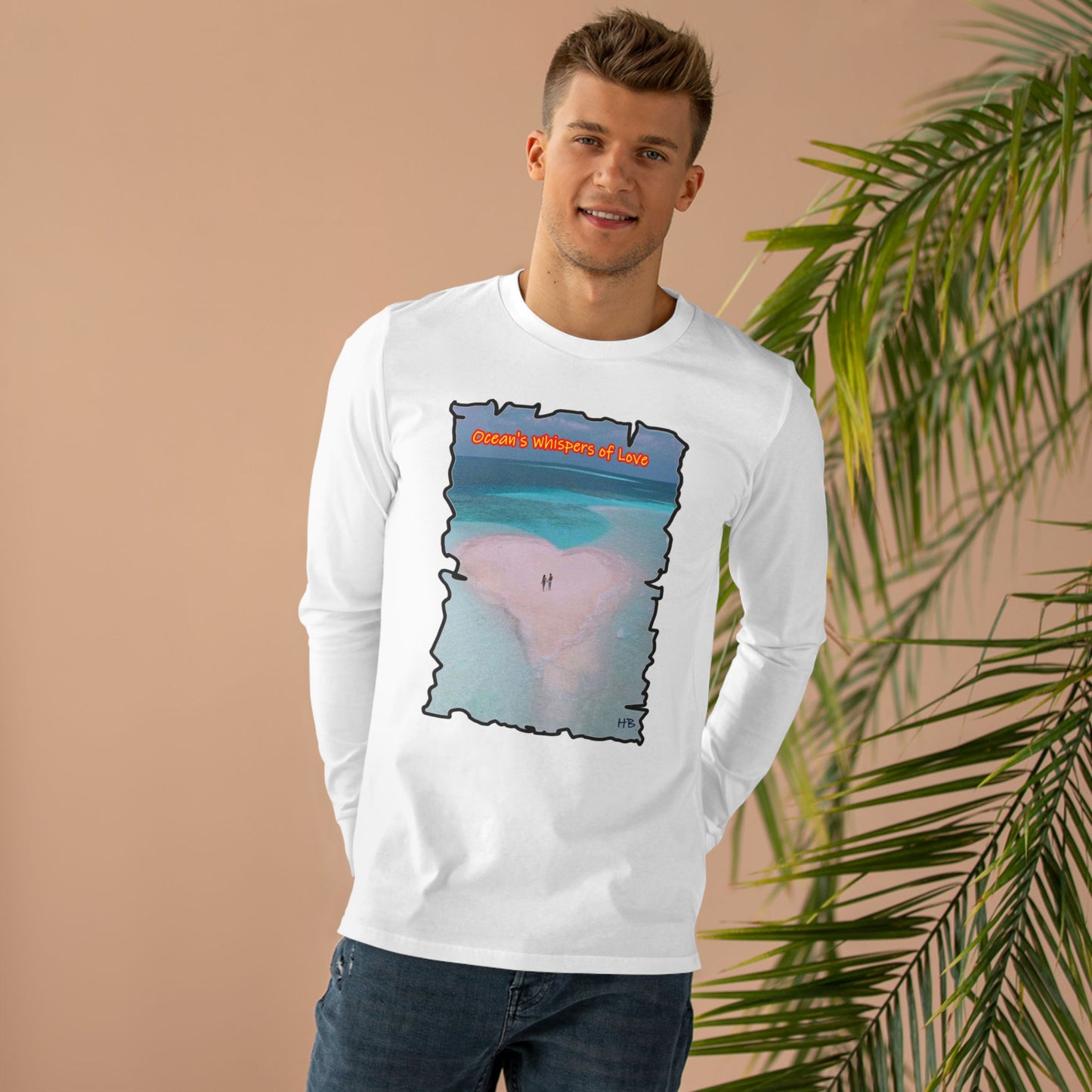 Get Yours Now -- Mystical Sands: Love's Eternal Enchantment Ode to Love (Men's Base Longsleeve Tee - All-Season Wear)