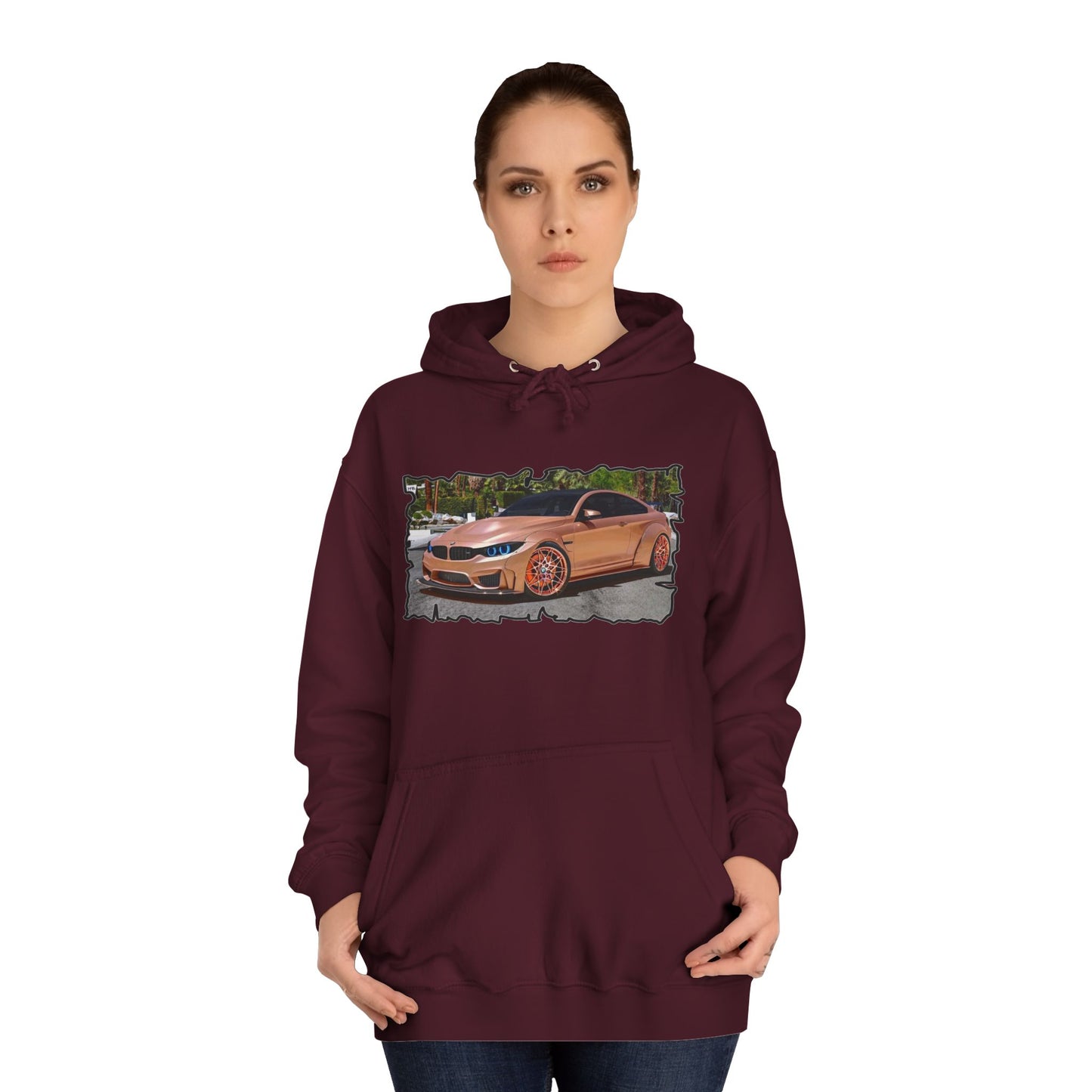 Get Yours Now -- Customized pink BMW M3 (Hoodie - Cozy and Durable)
