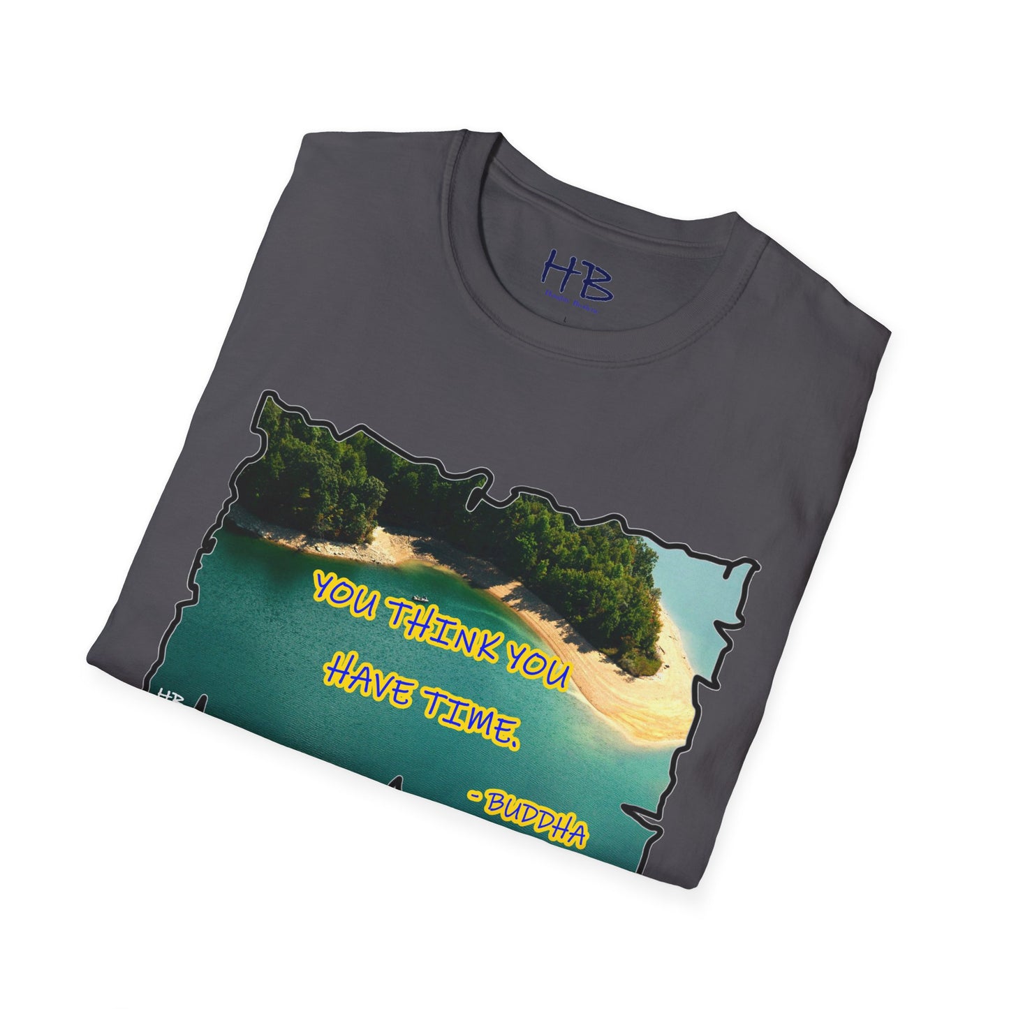 Buddha's Timeless Horizon Harmony; Philosophical Mirage Ethereal Lake Sunset Discourse 7