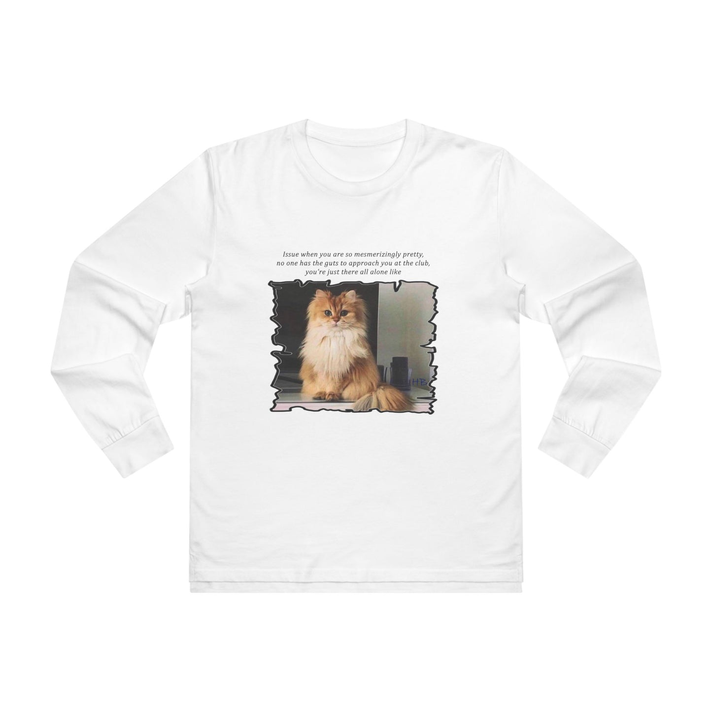 Get Yours Now -- Mesmerizing Lonely Kitty (Men's Base Longsleeve Tee - All-Season Wear)
