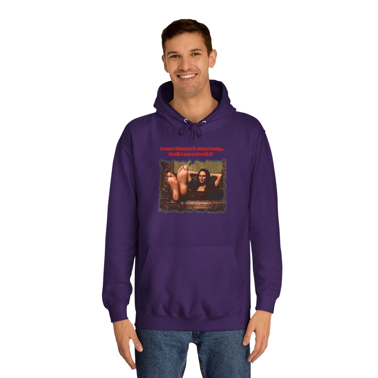 Get Yours Now -- Mischievous Playful Mona Lisa (Hoodie - Cozy and Durable)