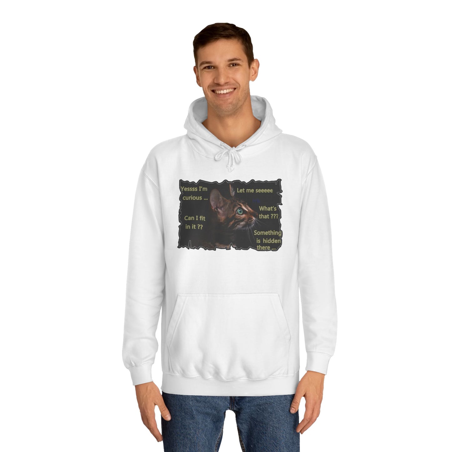 Get Yours Now -- Kitten curiosity and care free (Hoodie - Cozy and Durable)