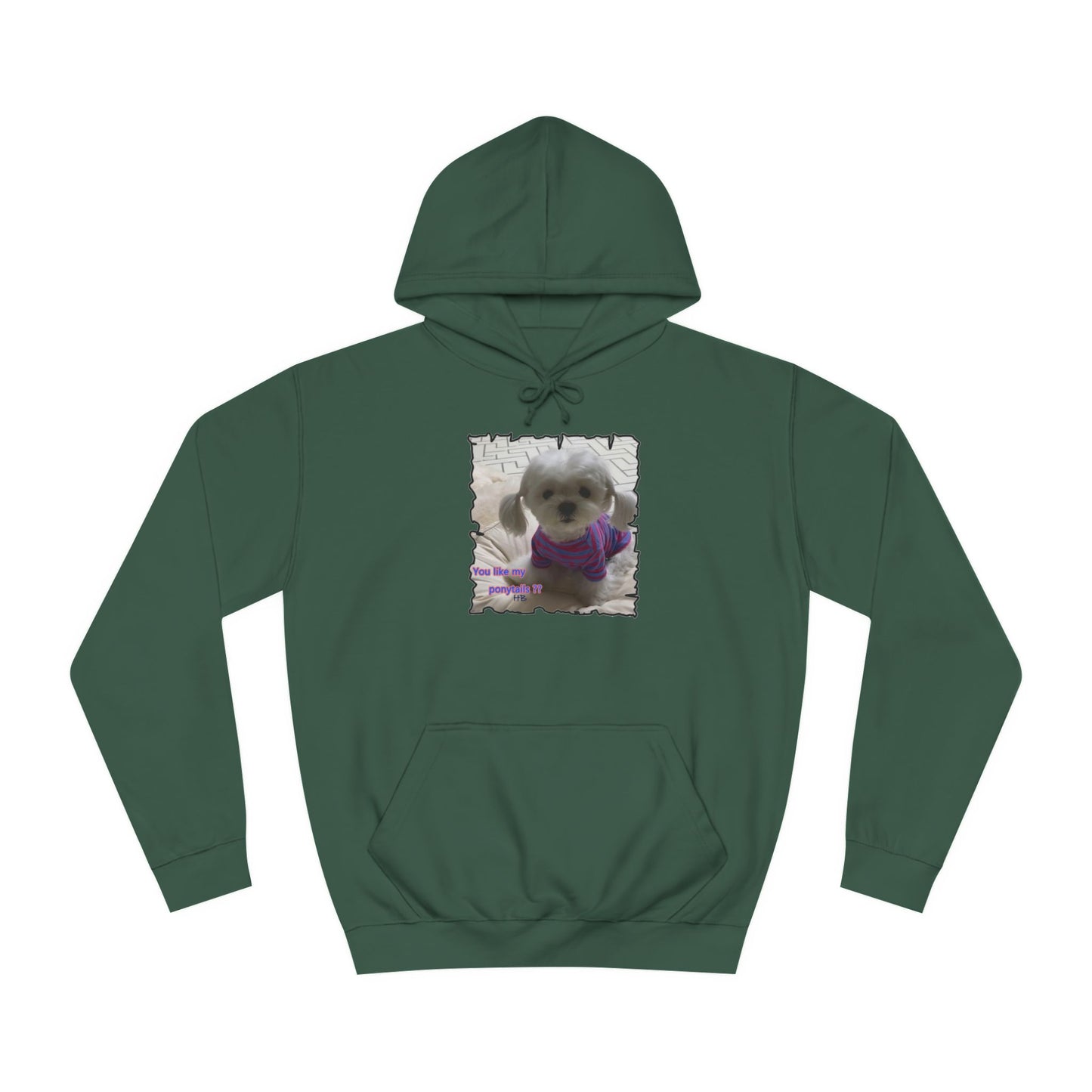 Bichon Maltese extra cute ponytails (Hoodie - Cozy and Durable)