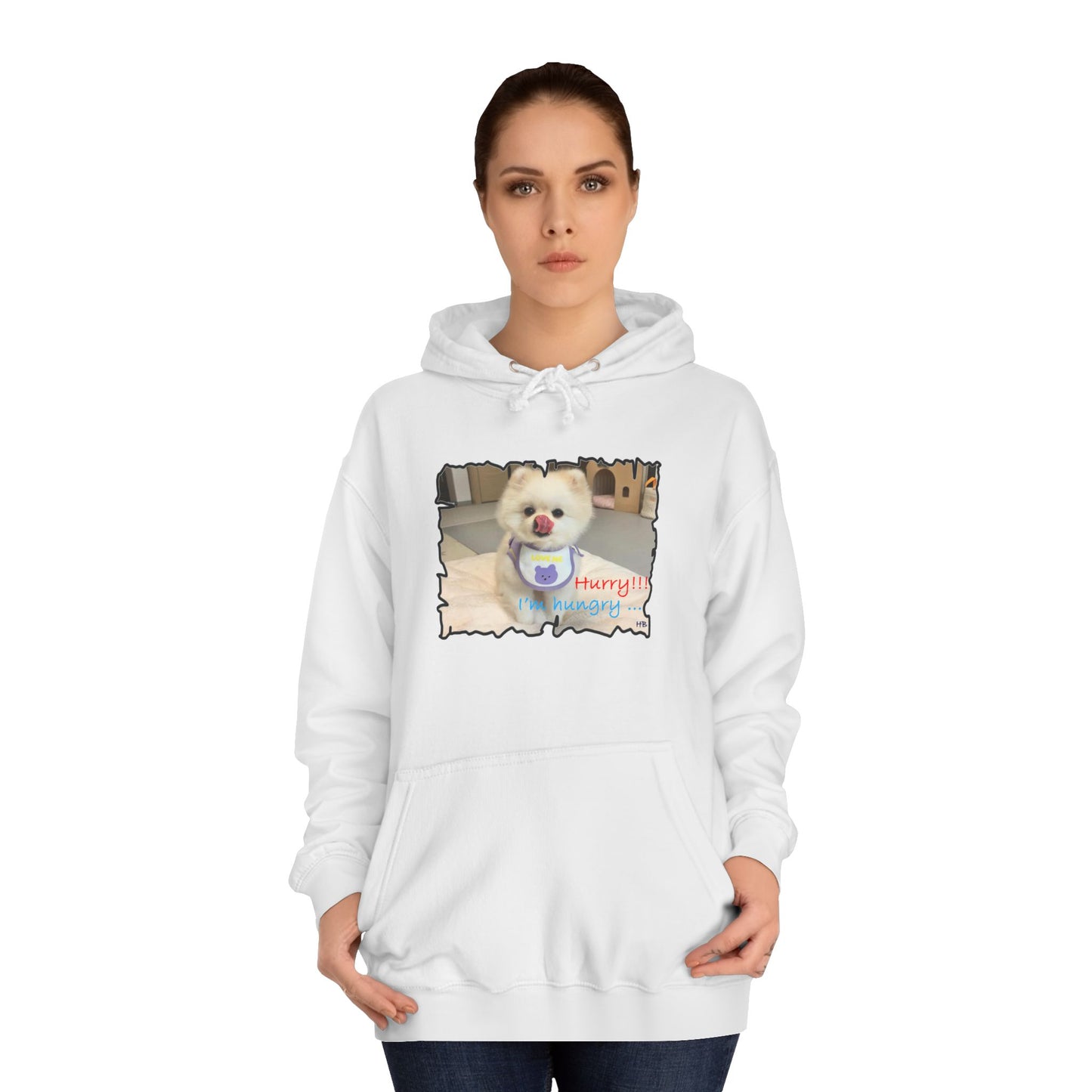 Bichon Maltese "Hurry, I'm hungry!!!" (Hoodie - Cozy and Durable)