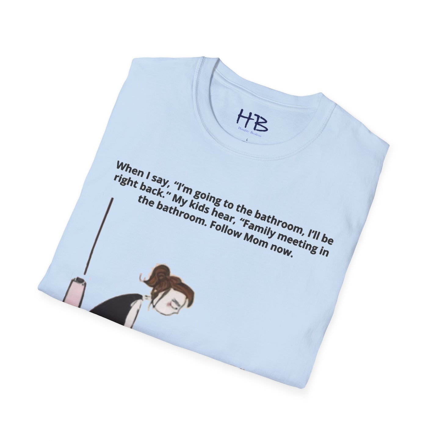 Family meetings in bathroom while mom is at the toilet