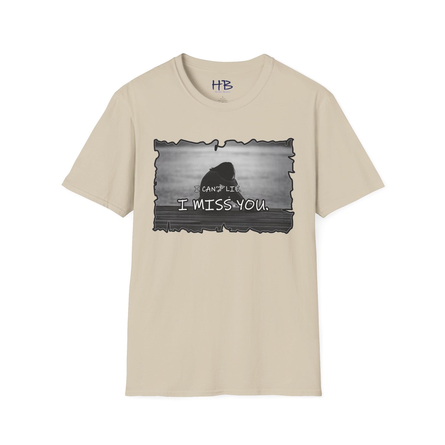 Embrace the Vulnerability Adorned Essence;  A Shirt of Emotional "I Miss You"