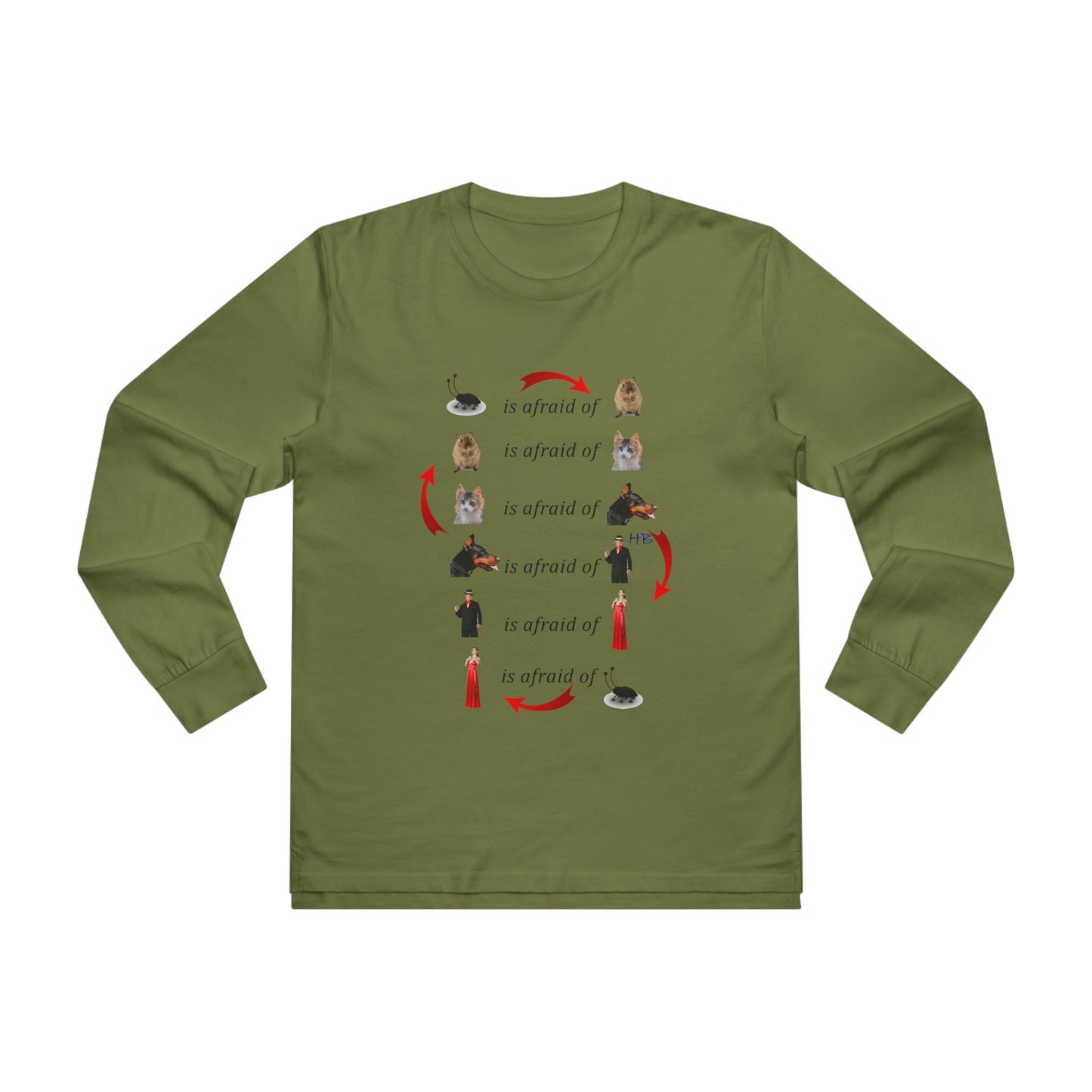 Get Yours Now -- Endless Fear Chain Loop (Men's Base Longsleeve Tee - All-Season Wear)