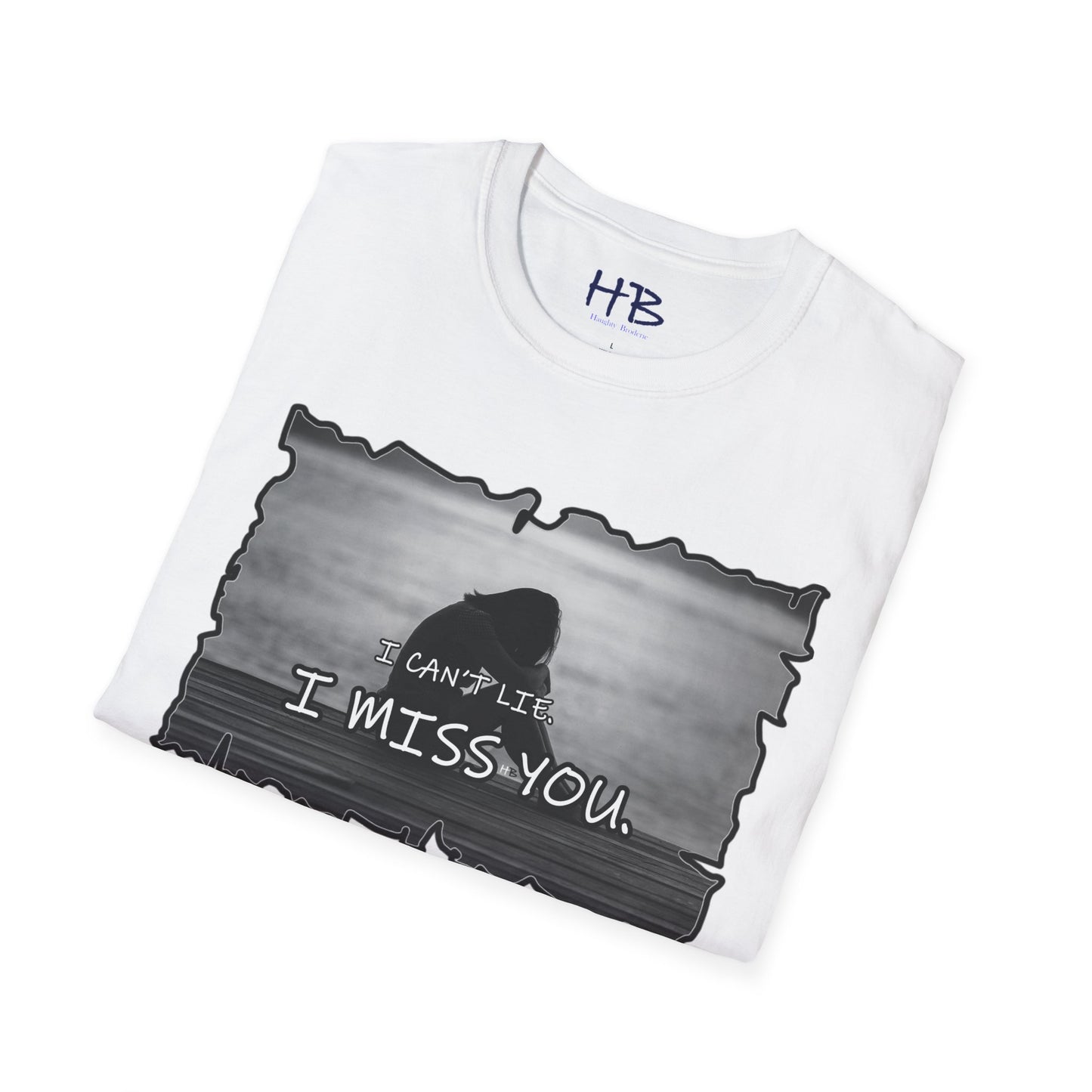 Embrace the Vulnerability Adorned Essence;  A Shirt of Emotional "I Miss You"