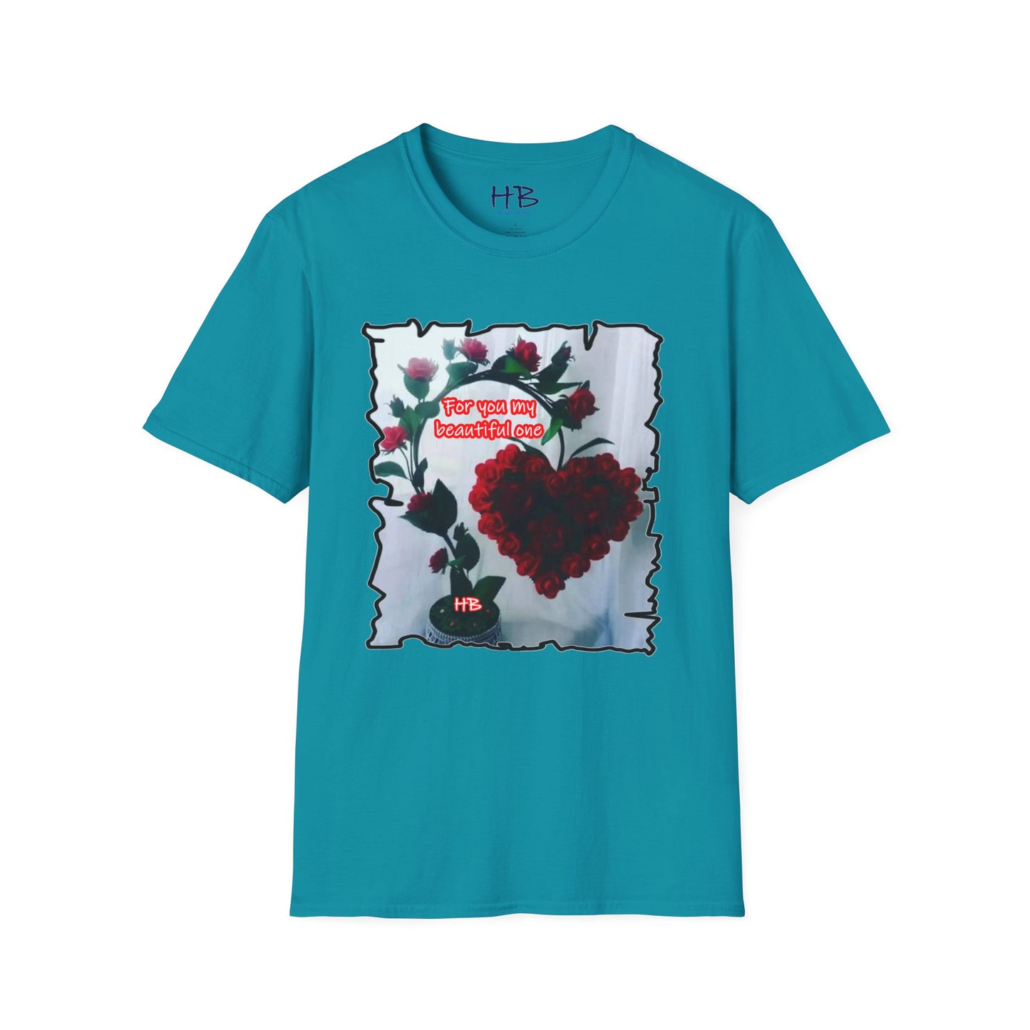 A Botanical Elegance Wearable Ode to Love; A Red Heart Rhapsody Floral Symphony Romantic Reverie