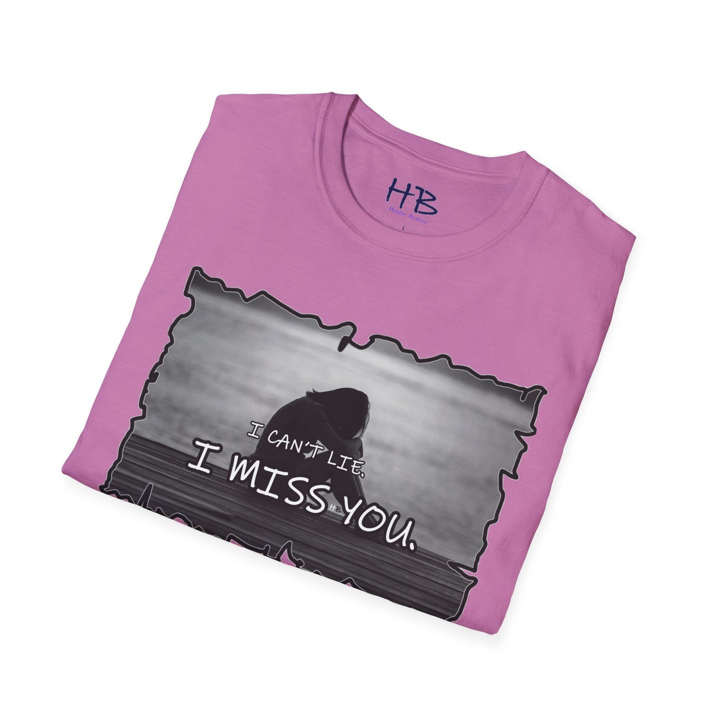 Embrace the Vulnerability Adorned Essence;  A Shirt of Emotional "I Miss You"