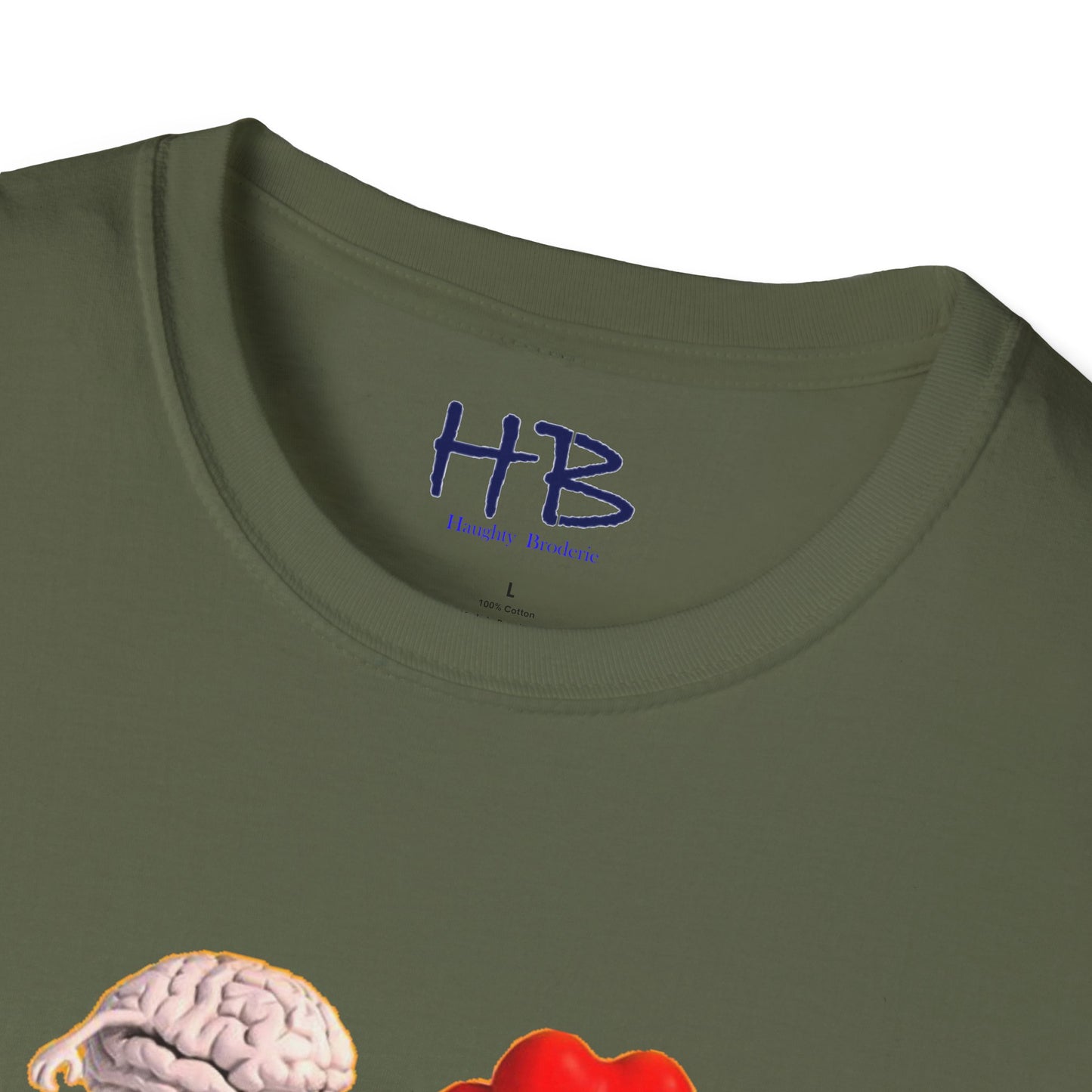 Embracing the Heart-Mind Connection: A Visual Reminder to Follow Your Heart with brain's logic