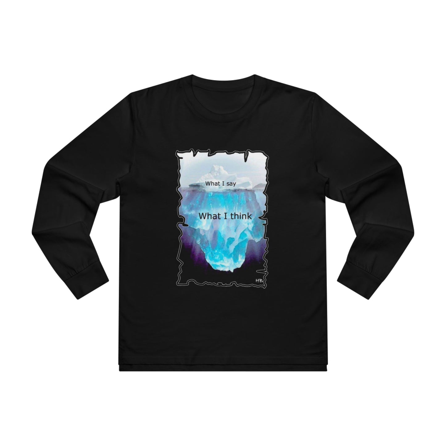 Below the Surface Veiled Verbalization (Men's Base Longsleeve Tee - All-Season Wear)