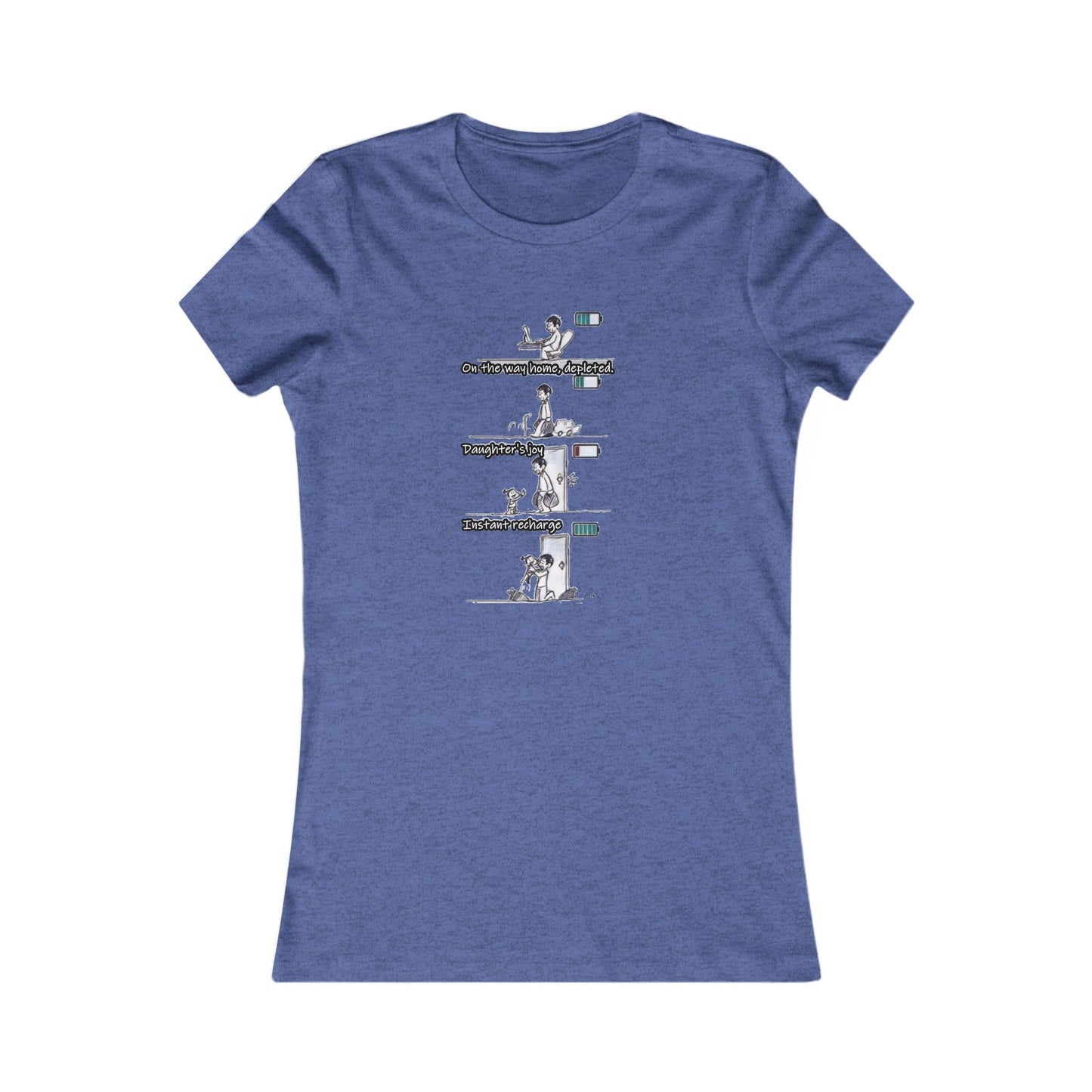 Life's Canvas Daily Energies Unleashed; Day in, Day Out From Office to Home using Threads of Resilience (Women - Premium Cotton Tee)