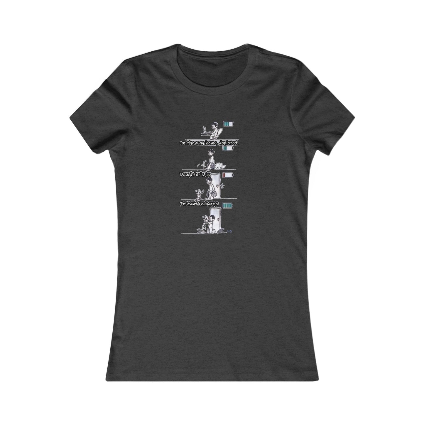 Life's Canvas Daily Energies Unleashed; Day in, Day Out From Office to Home using Threads of Resilience (Women - Premium Cotton Tee)
