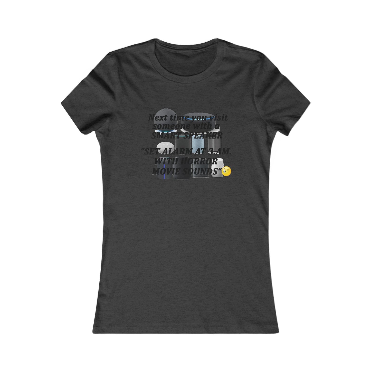 3 AM Horror movie sound (Women - Premium Cotton Tee)
