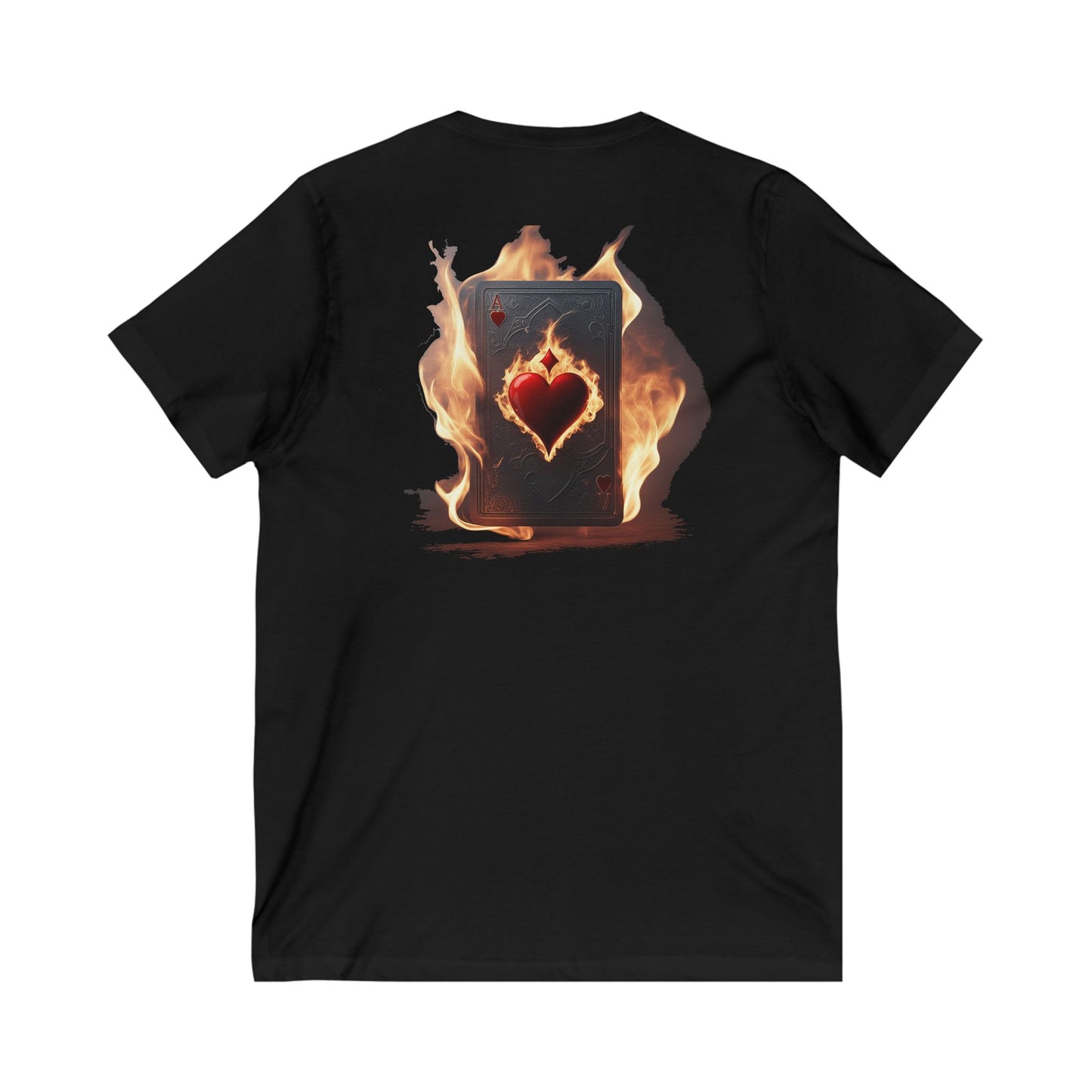 Poker Face-off  Proclamation Challenge (Unisex Jersey Short Sleeve V-neck - Comfortable Everyday Wear)