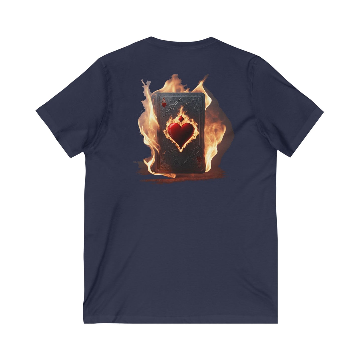 Poker Face-off  Proclamation Challenge (Unisex Jersey Short Sleeve V-neck - Comfortable Everyday Wear)