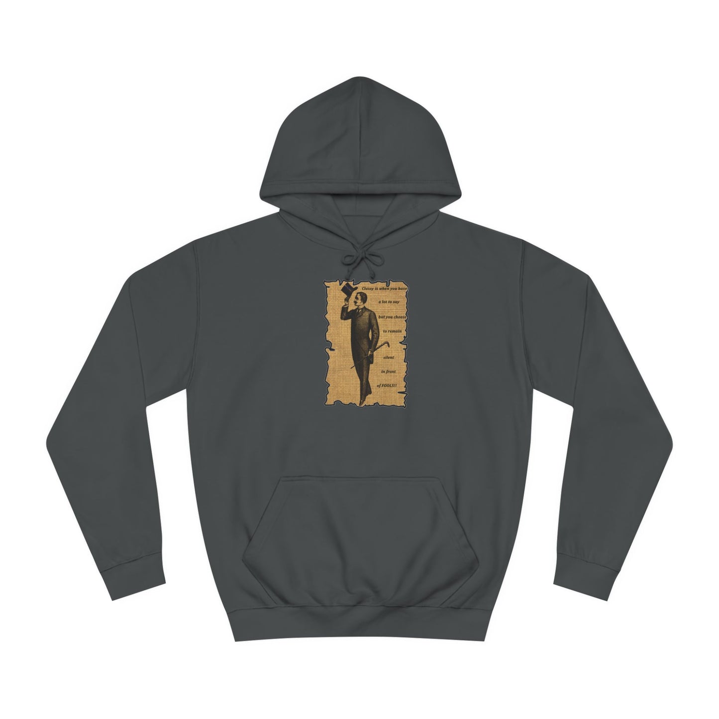 Sophisticated Vintage Silence (Hoodie - Cozy and Durable)