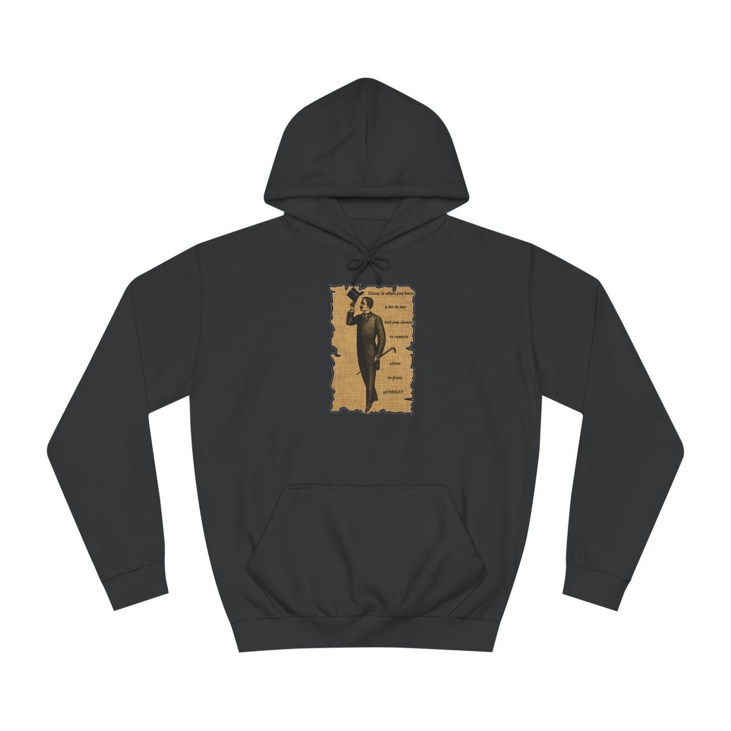 Sophisticated Vintage Silence (Hoodie - Cozy and Durable)