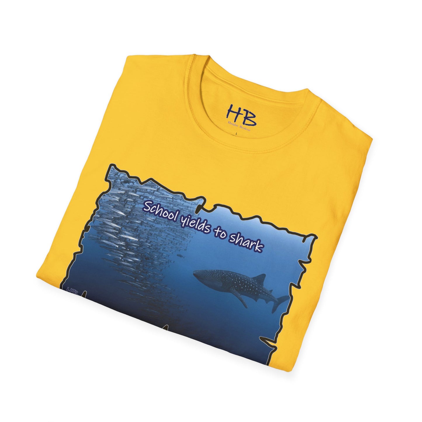 Symbiotic Serenity Aquatic Symphony: Shark's Odyssey piercing the School's Ballet