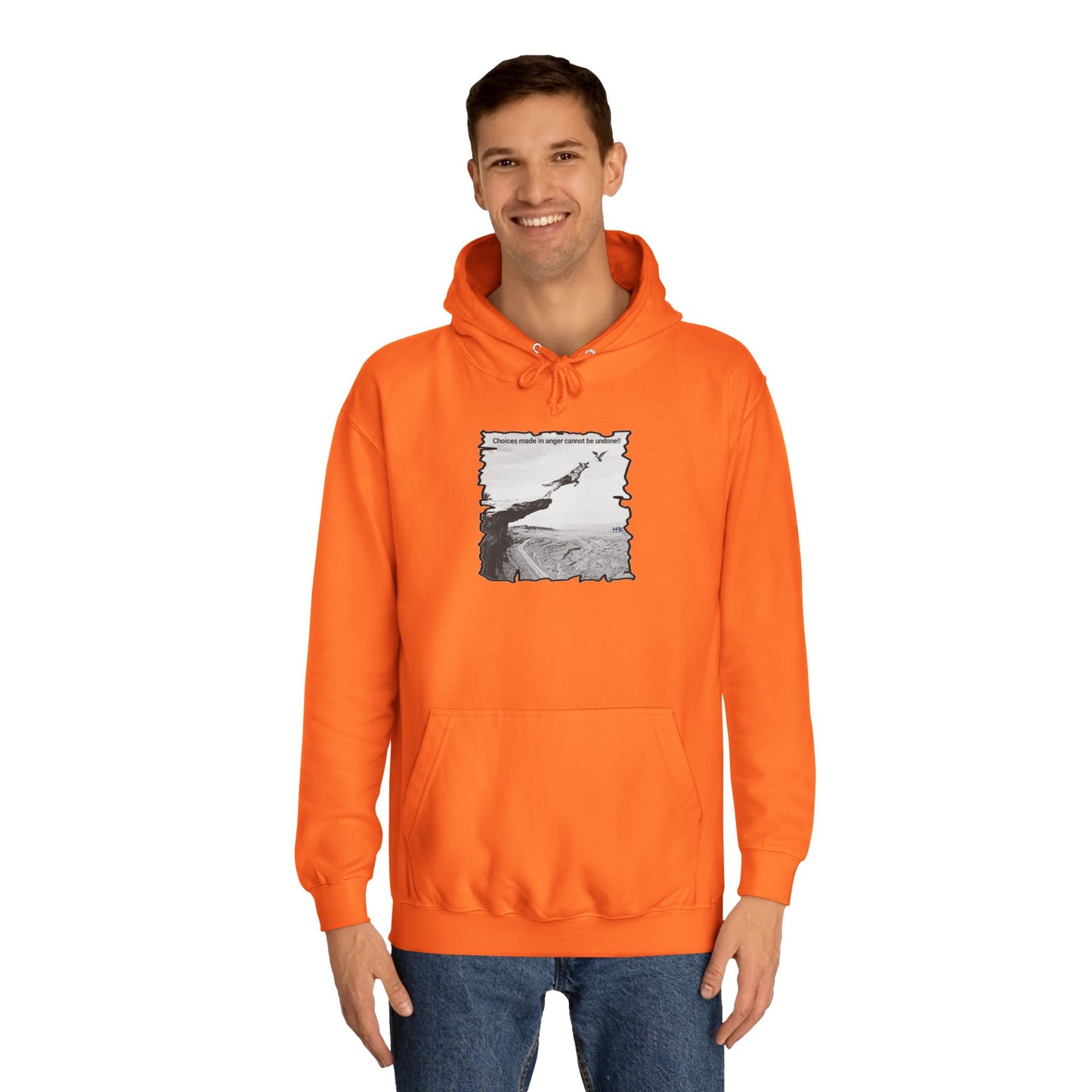 UnWise Woof Cliffhanger Choice Anger's Edge (Hoodie - Cozy and Durable)