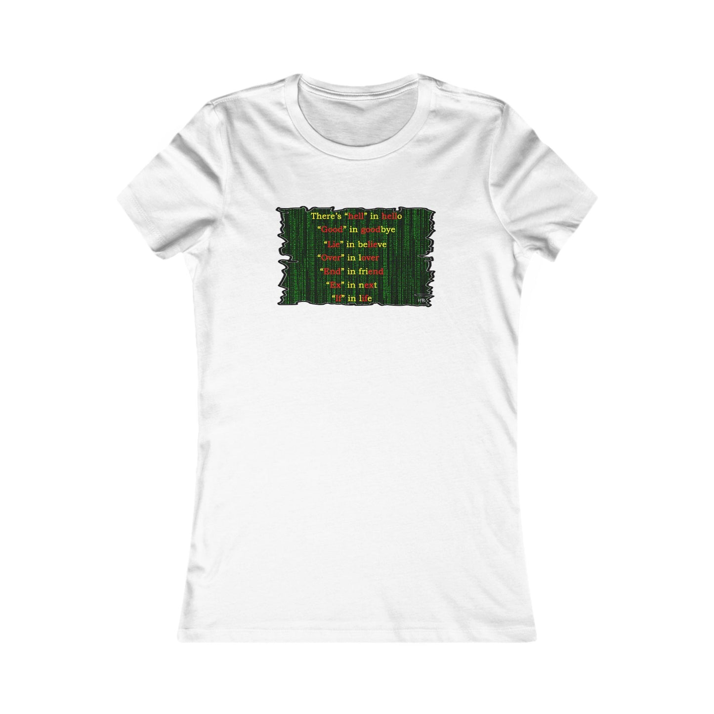 Different words which are spelled out to describe the opposite of it!! (Women - Premium Cotton Tee)