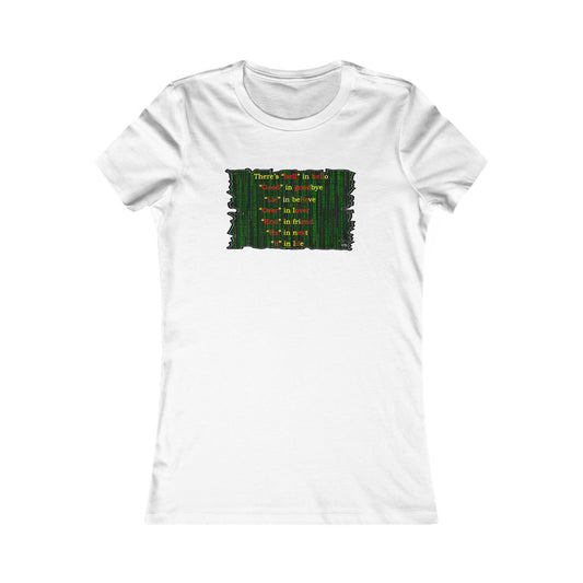 Different words which are spelled out to describe the opposite of it!! (Women - Premium Cotton Tee)