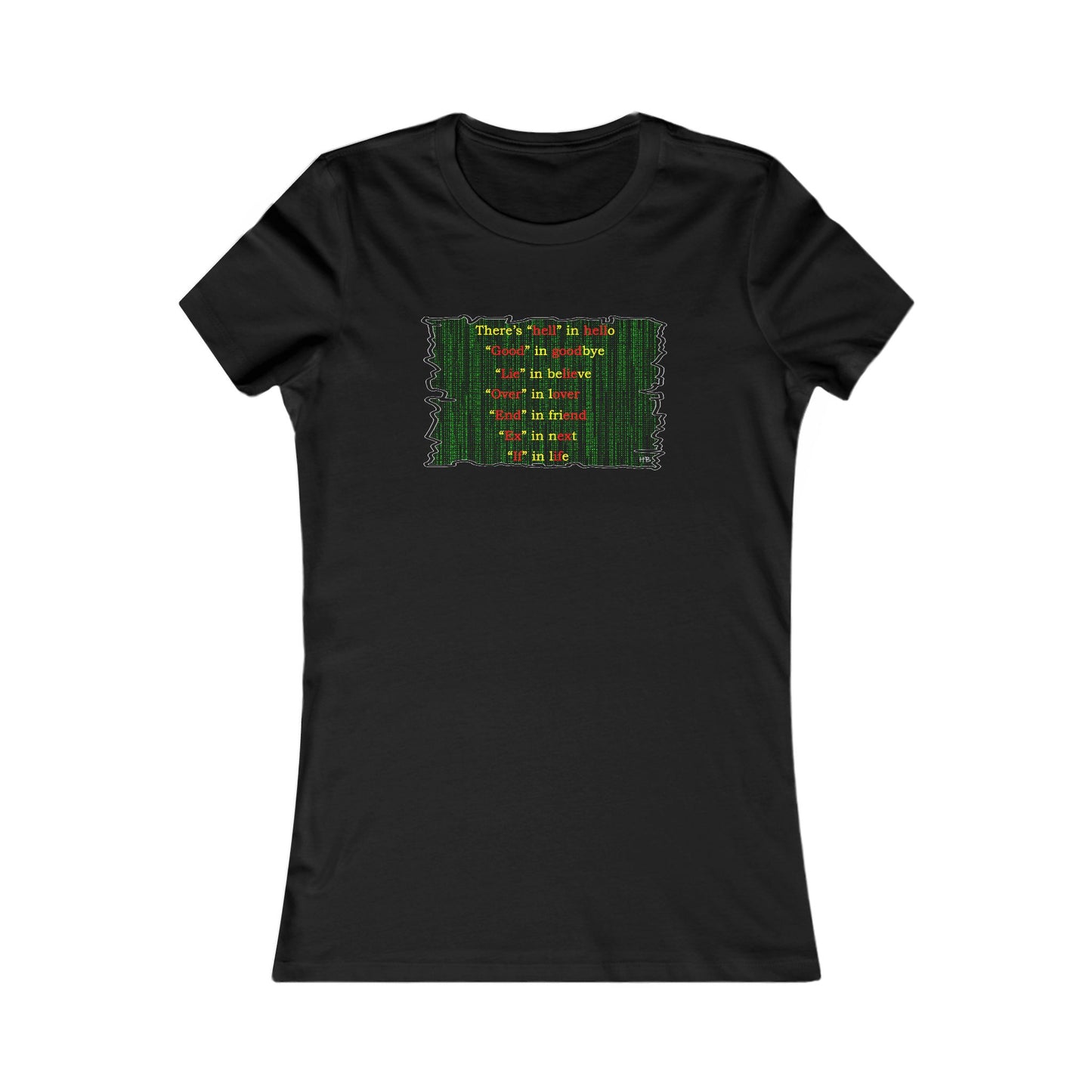 Different words which are spelled out to describe the opposite of it!! (Women - Premium Cotton Tee)