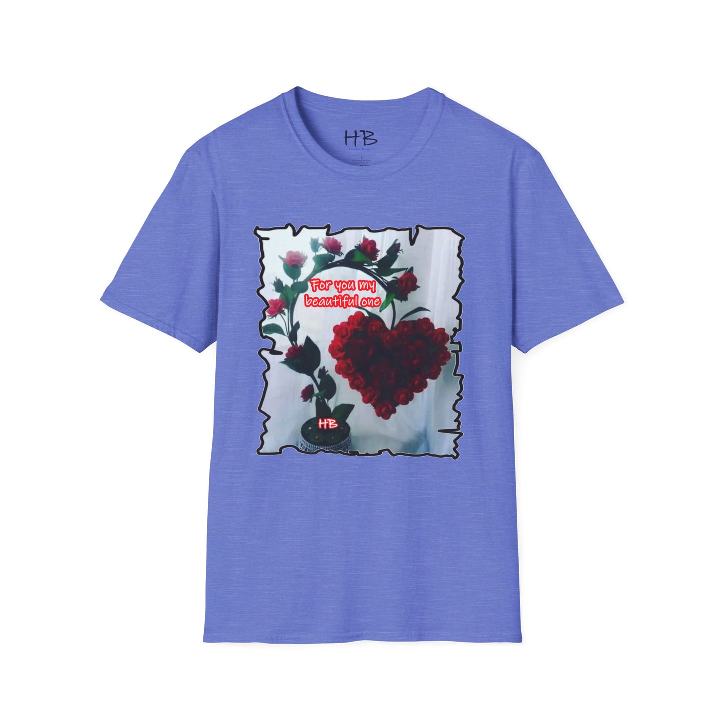 A Botanical Elegance Wearable Ode to Love; A Red Heart Rhapsody Floral Symphony Romantic Reverie