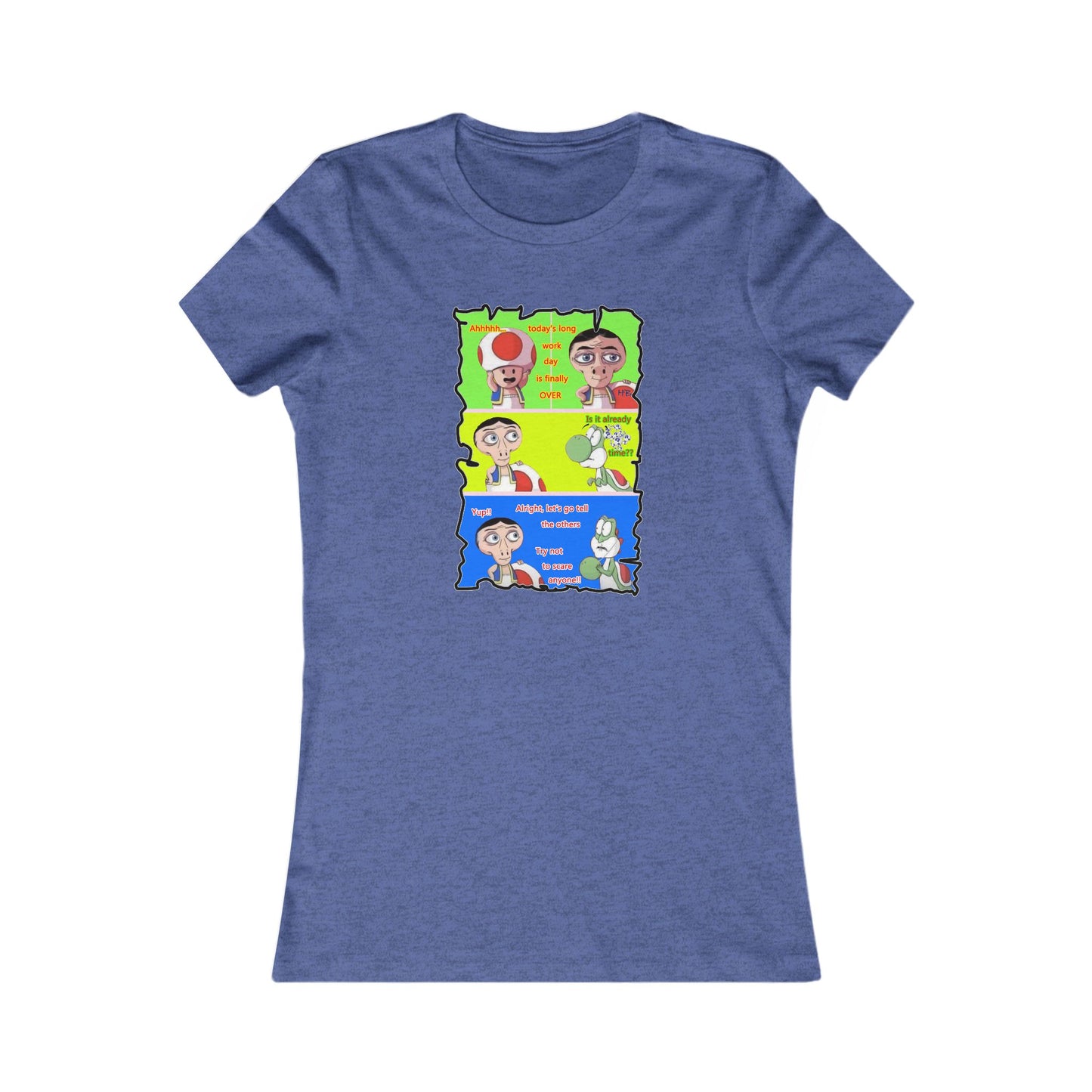 Everyone's favorite childhood characters Toad & Yogi never seen before (Women - Premium Cotton Tee)