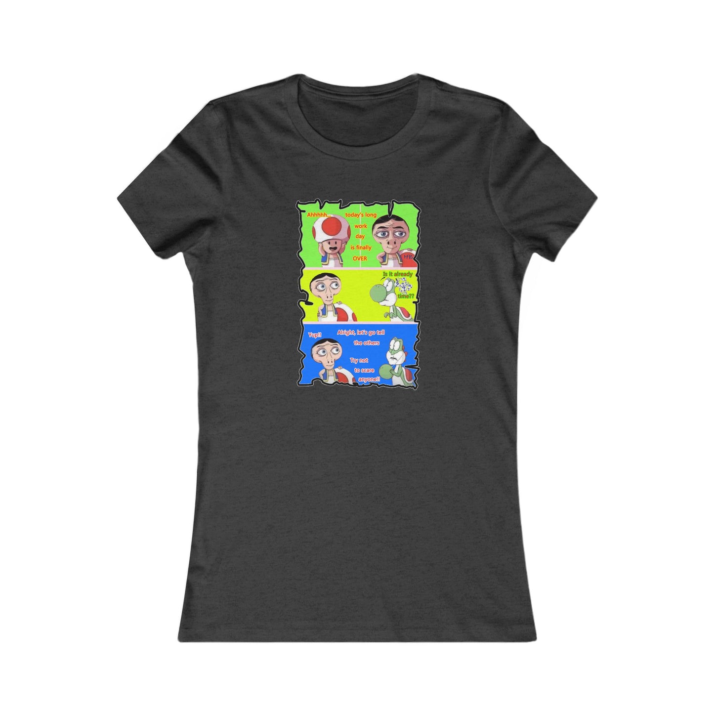 Everyone's favorite childhood characters Toad & Yogi never seen before (Women - Premium Cotton Tee)