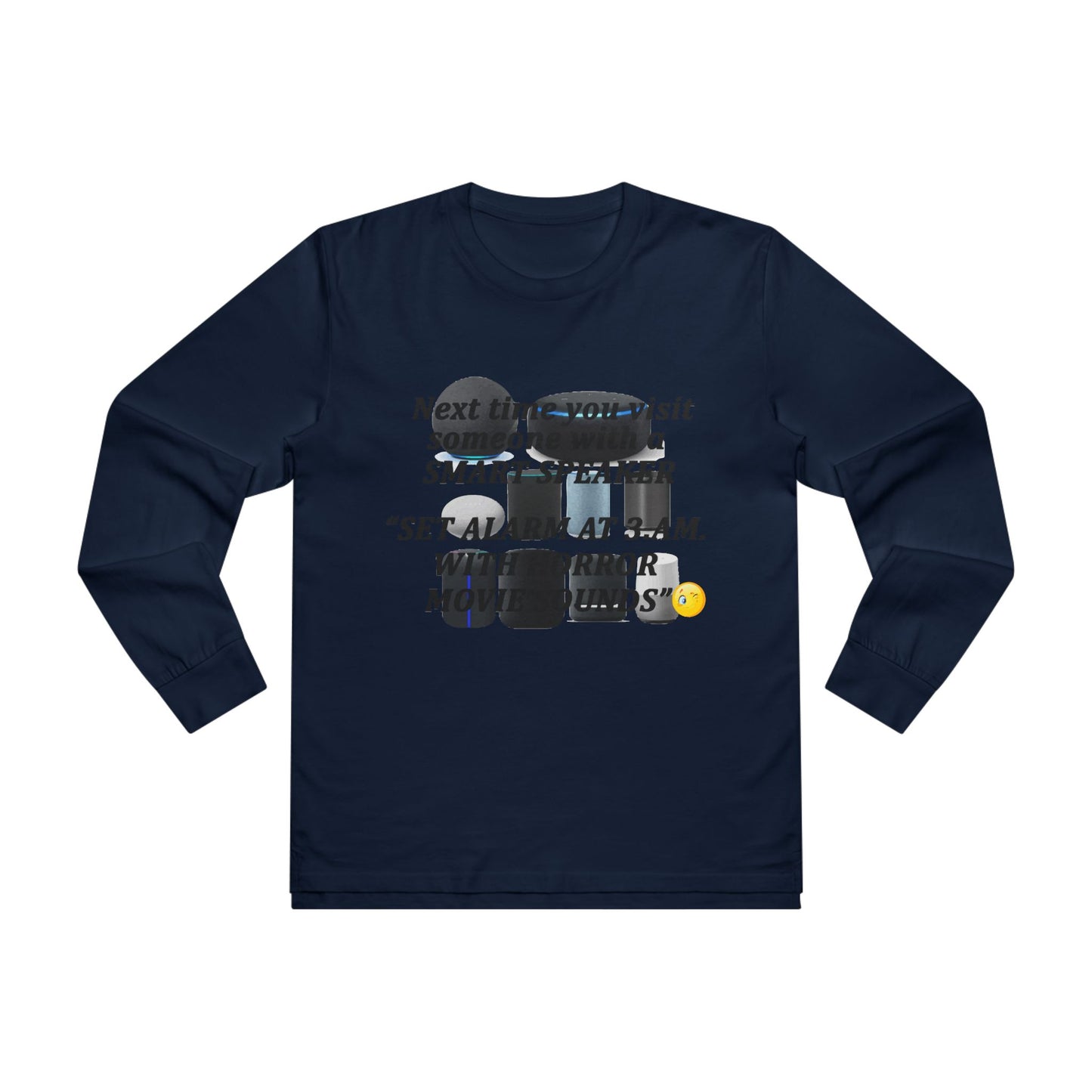 3 AM Horror movie sound  (Men's Base Longsleeve Tee - All-Season Wear)