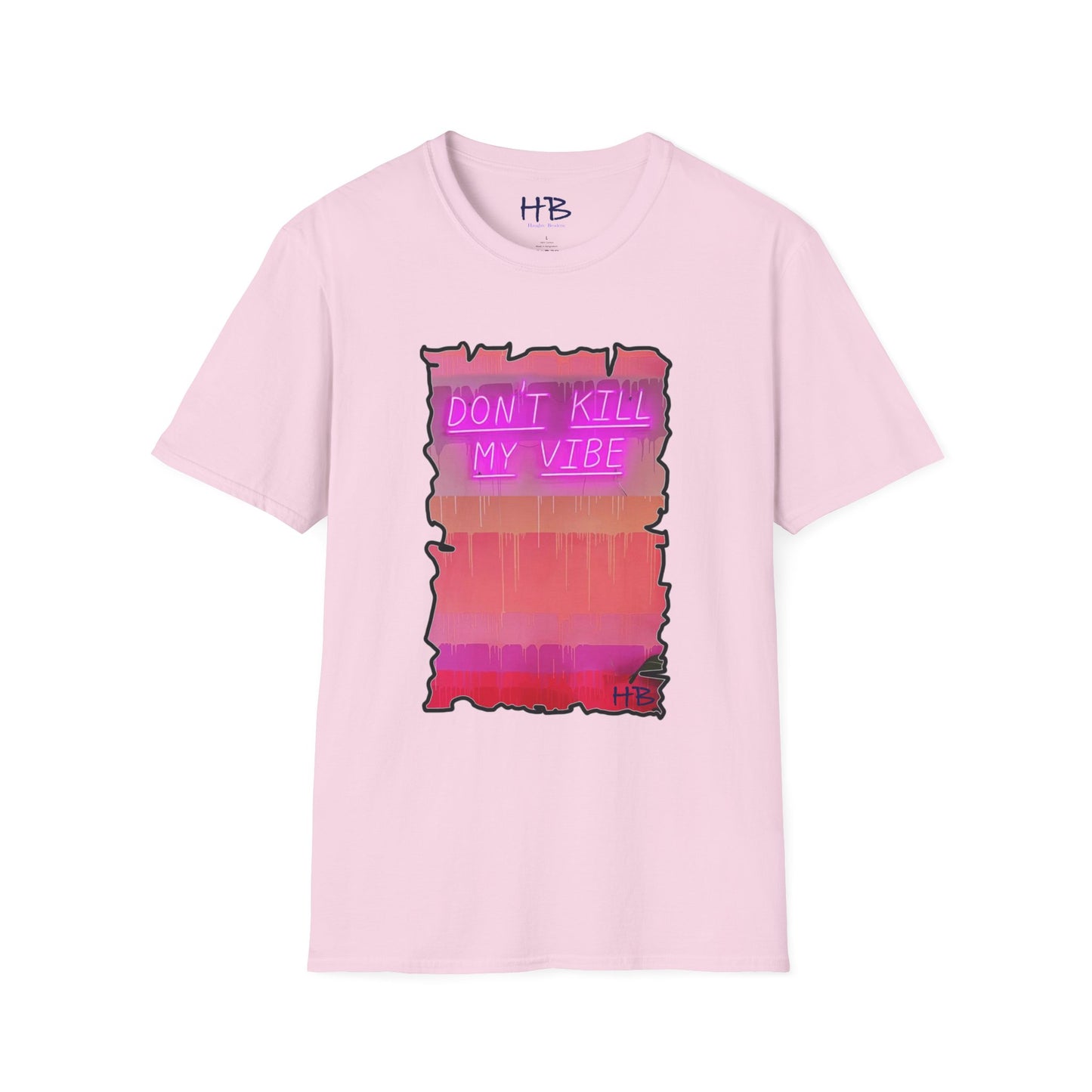 Radiant Vivid Pink Palette Wall Expressing Diversity: Vibrant Unity Manifesto 'DON'T KILL MY VIBE