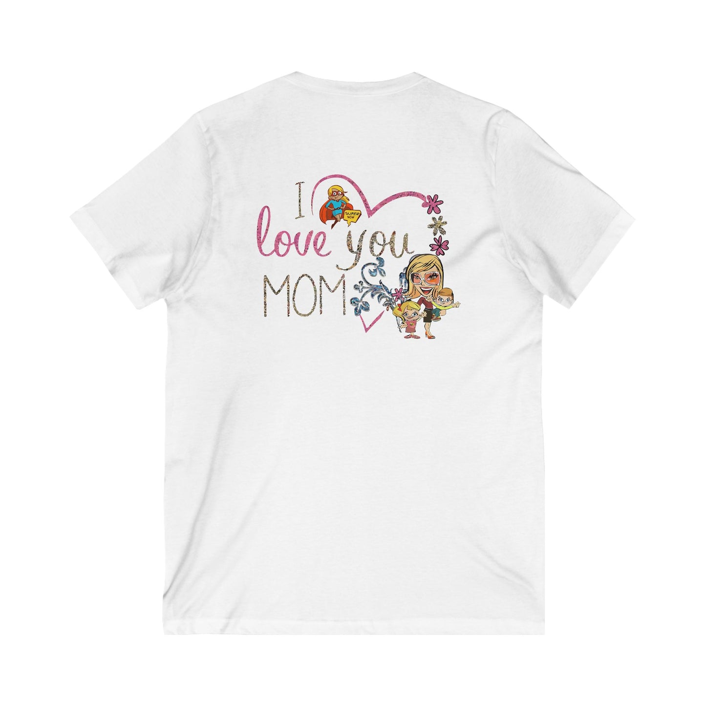 A mother is always a mother (Unisex Jersey Short Sleeve V-neck - Comfortable Everyday Wear)