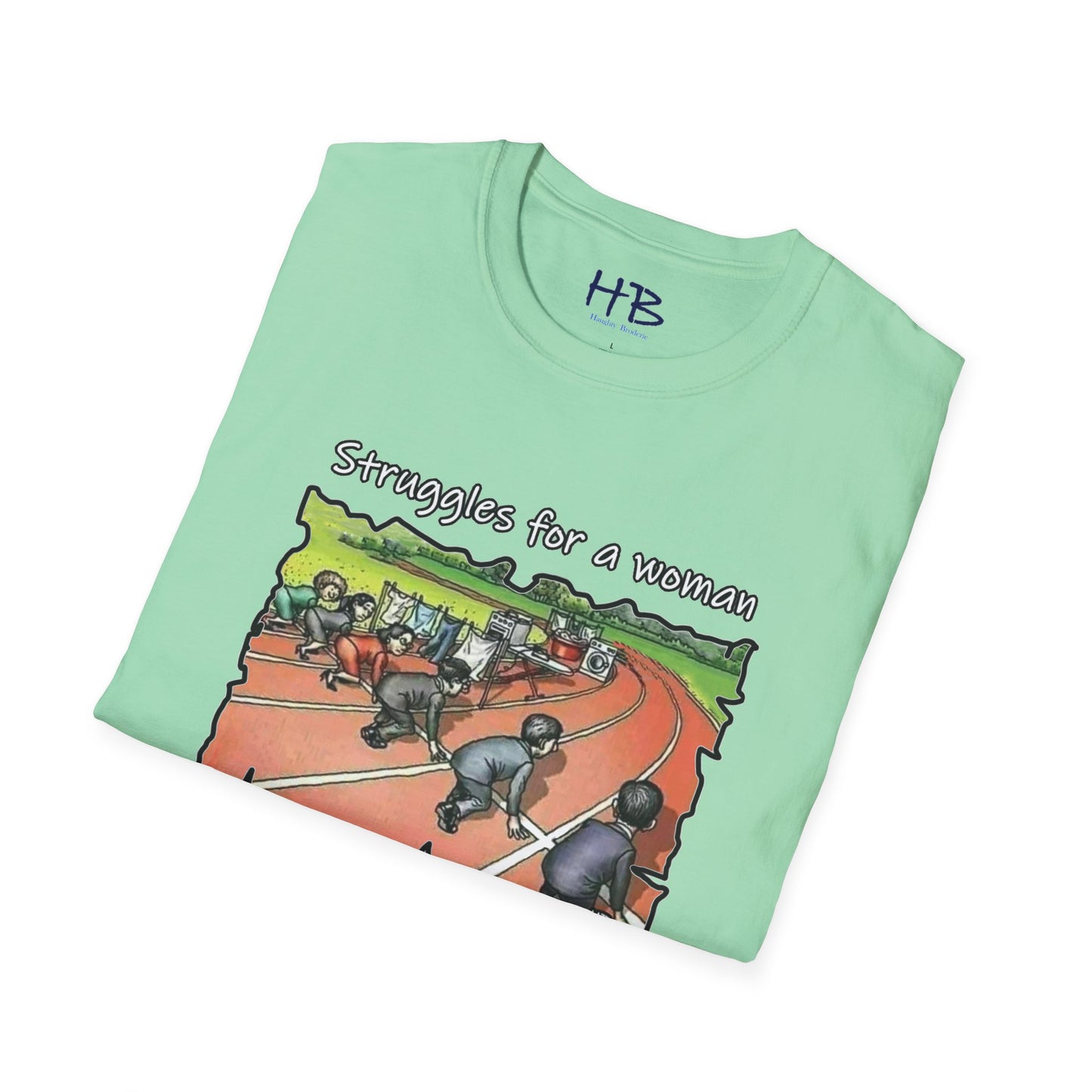 Empowerment in Motion Paving the Path; Championing Women's Journeys Equality in Every Stitch Struggling Silhouettes using A Feminist Allegory