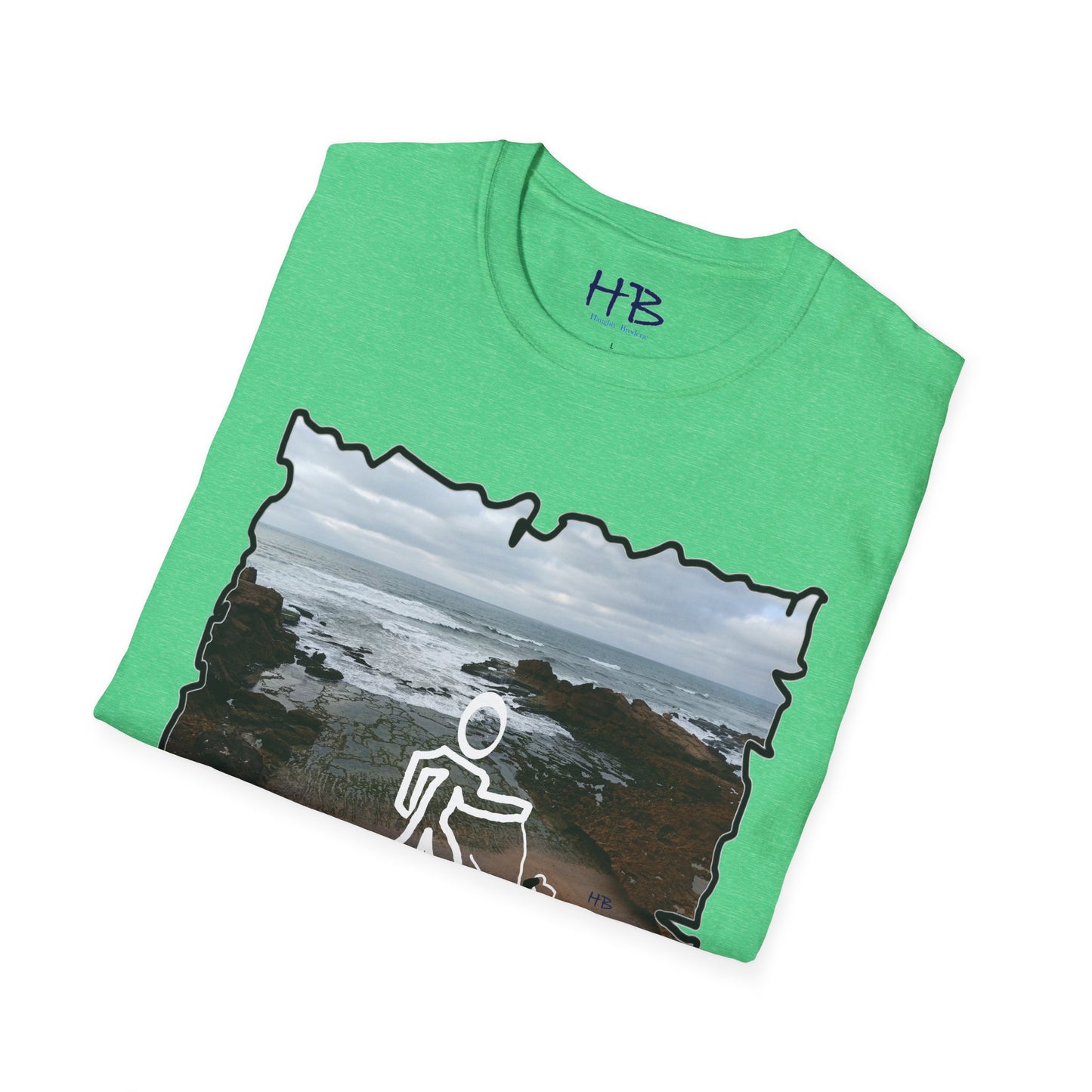 Rocky Shoreline Peaceful Oceanic; Harmony with Nature Garb Furry Friend Companion