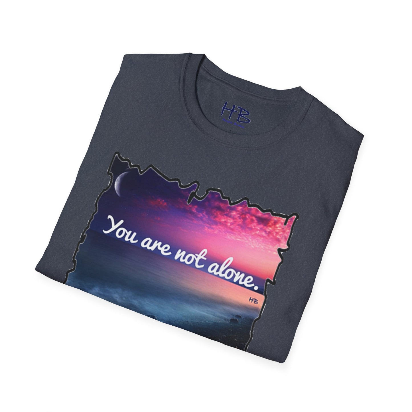 Radiating Hope: A Crescent Moon in the Blushing Sky: You are not alone