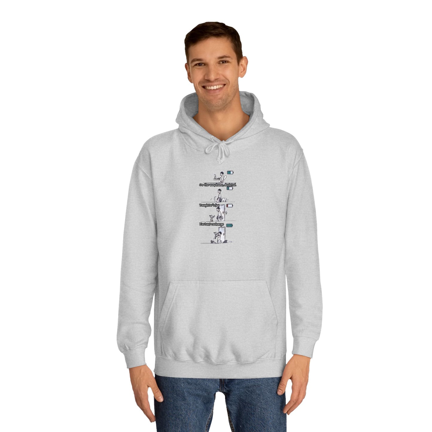 Get Yours Now -- Life's Canvas Daily Energies Unleashed; Day in, Day Out From Office to Home using Threads of Resilience (Hoodie - Cozy and Durable)