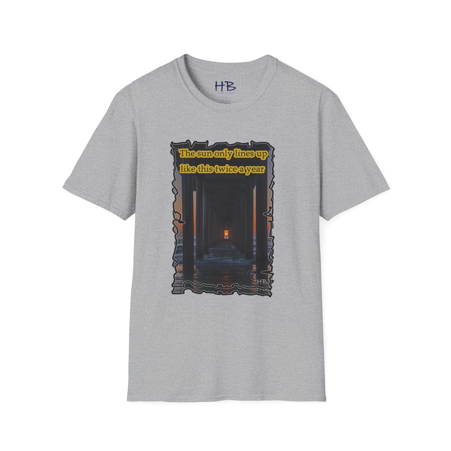 Beautiful experience the Magic of Nature of sunset through wooden tunnel