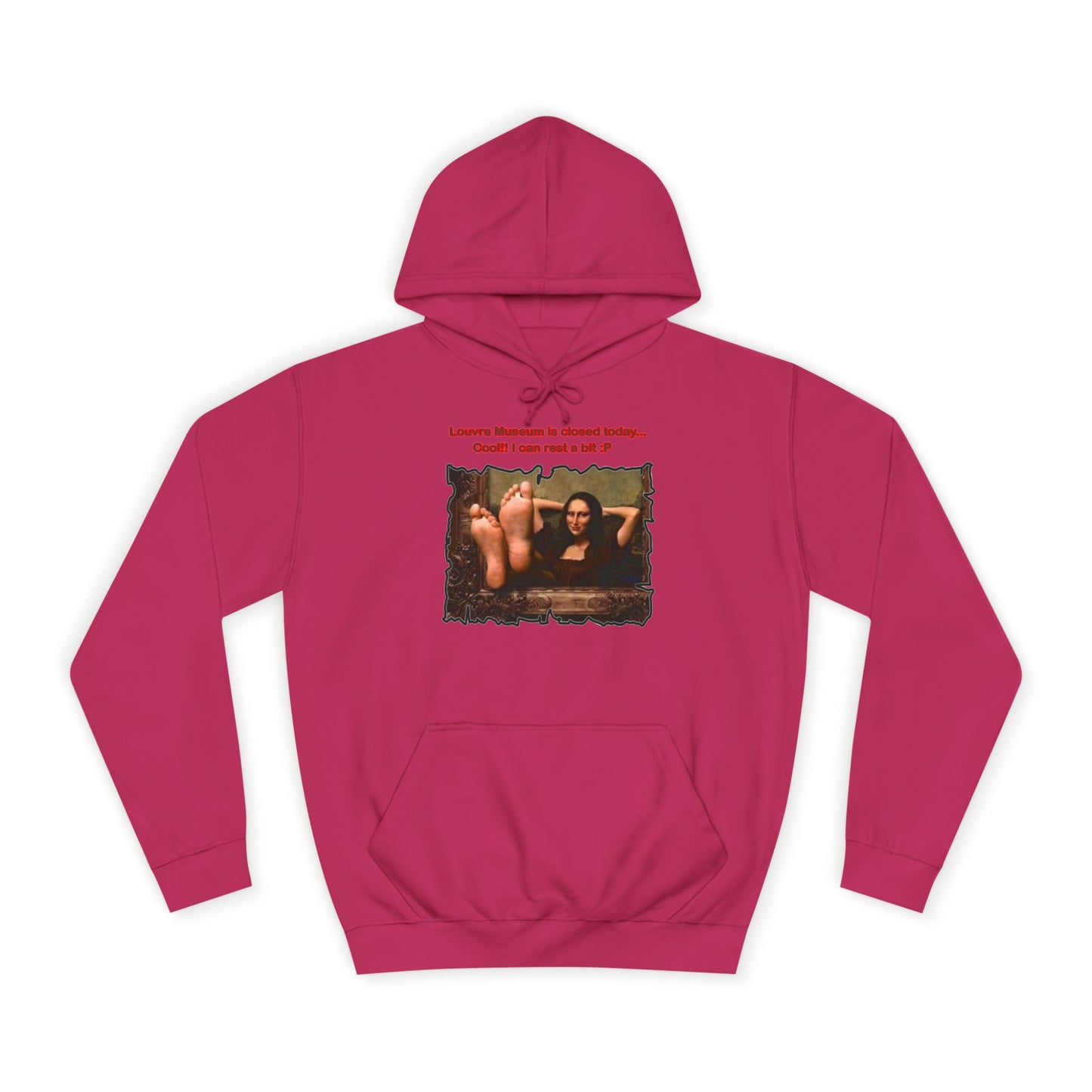 Get Yours Now -- Mischievous Playful Mona Lisa (Hoodie - Cozy and Durable)