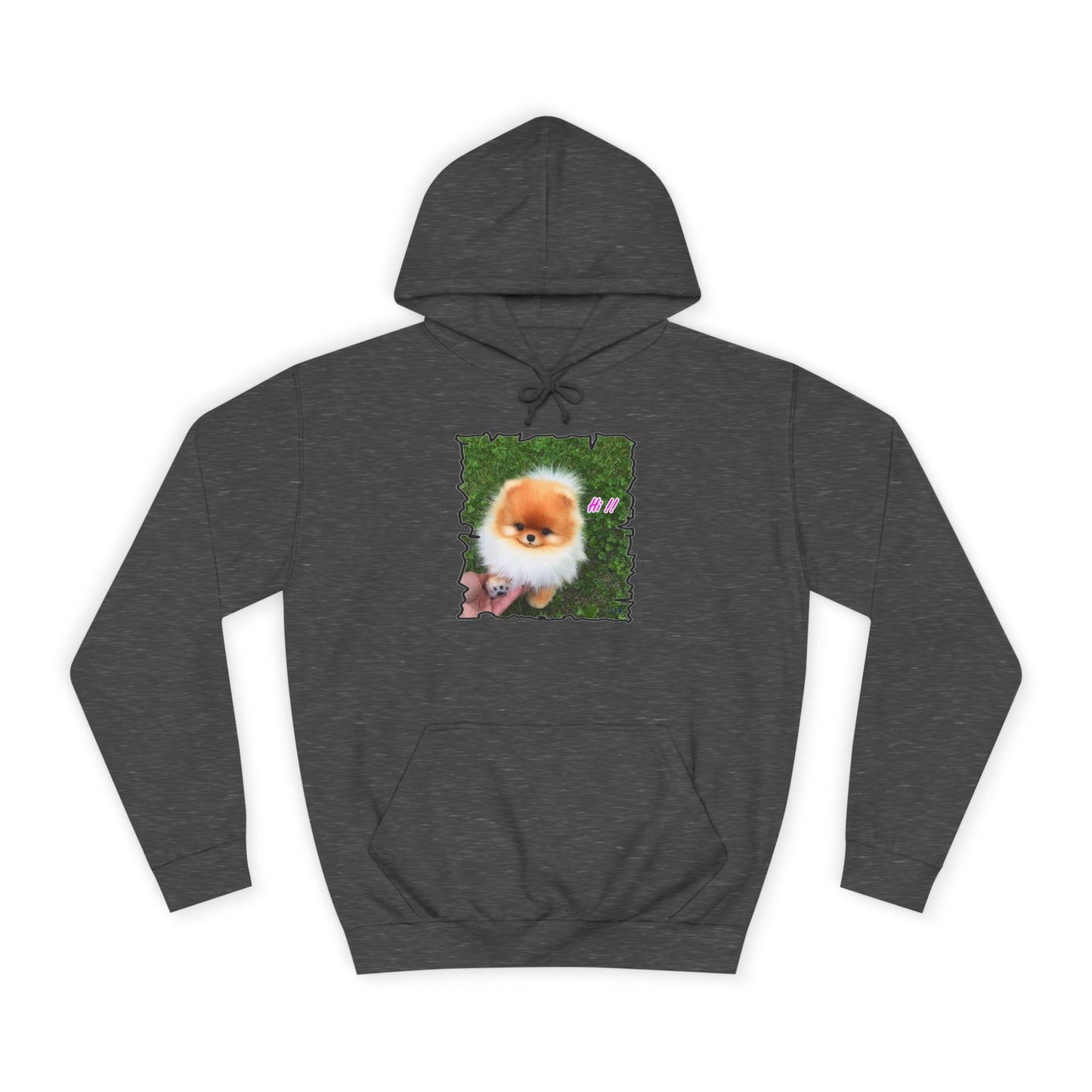 "Hi !!" Tiny adorable Bichon Maltese (Hoodie - Cozy and Durable)