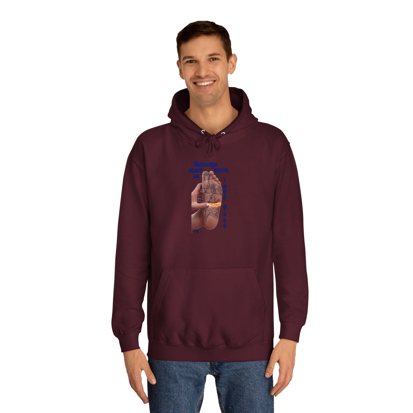 Get Yours Now -- Foot-Palm Wellness Organic Harmony;  Self-Care Holistic Healthwear (Hoodie - Cozy and Durable)
