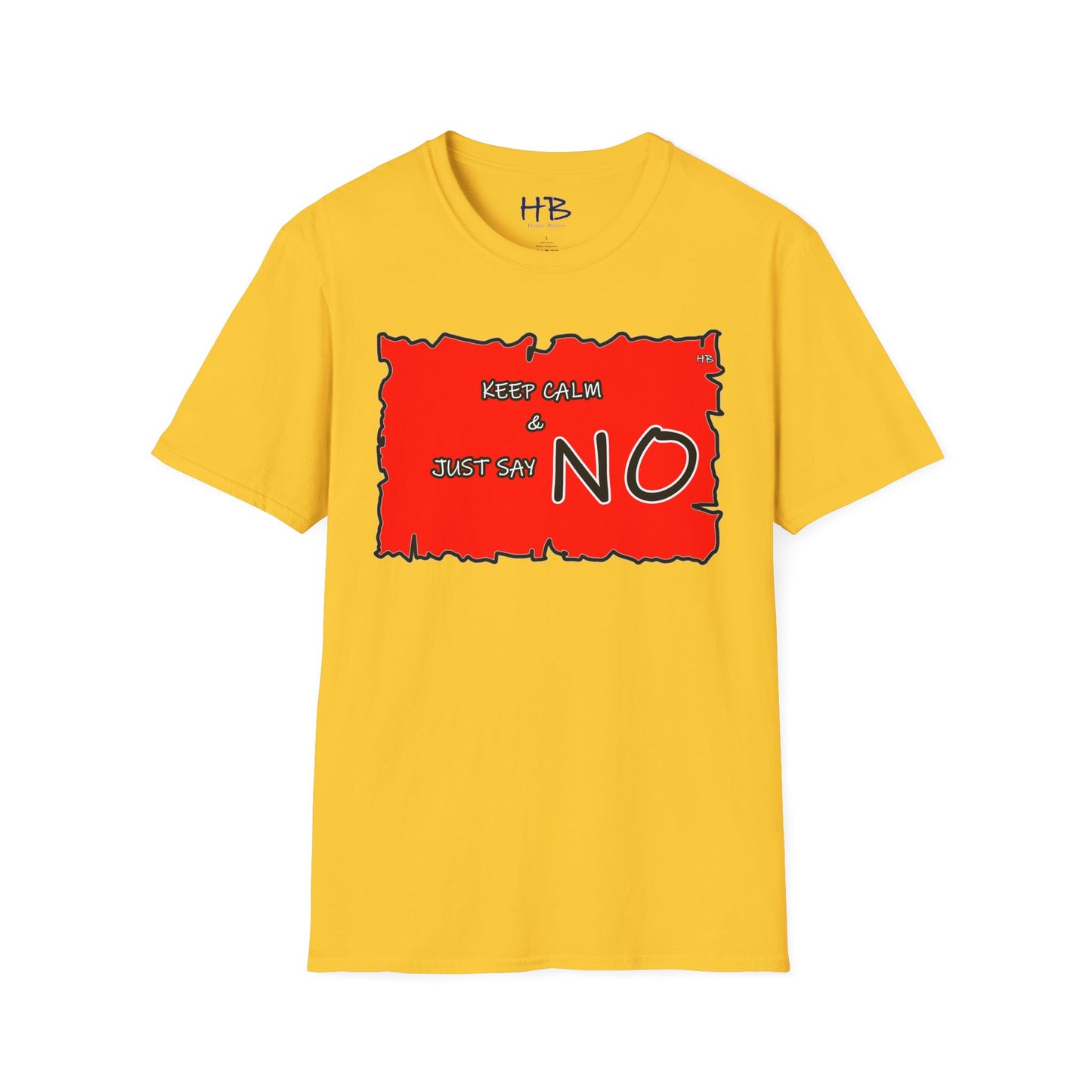 The Fearless Bold Red Attire with a Powerful Message; The 'NO' Declaration