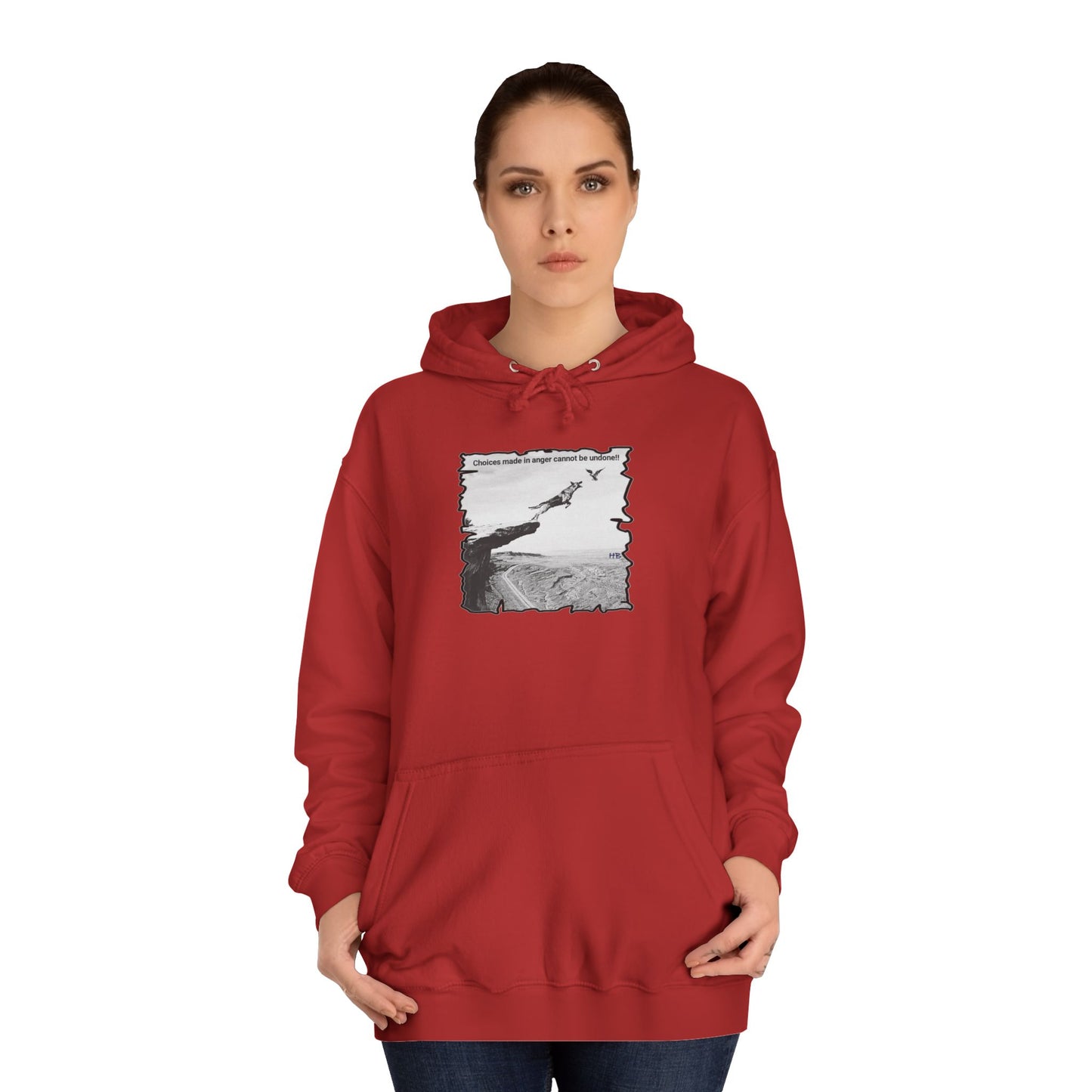 UnWise Woof Cliffhanger Choice Anger's Edge (Hoodie - Cozy and Durable)